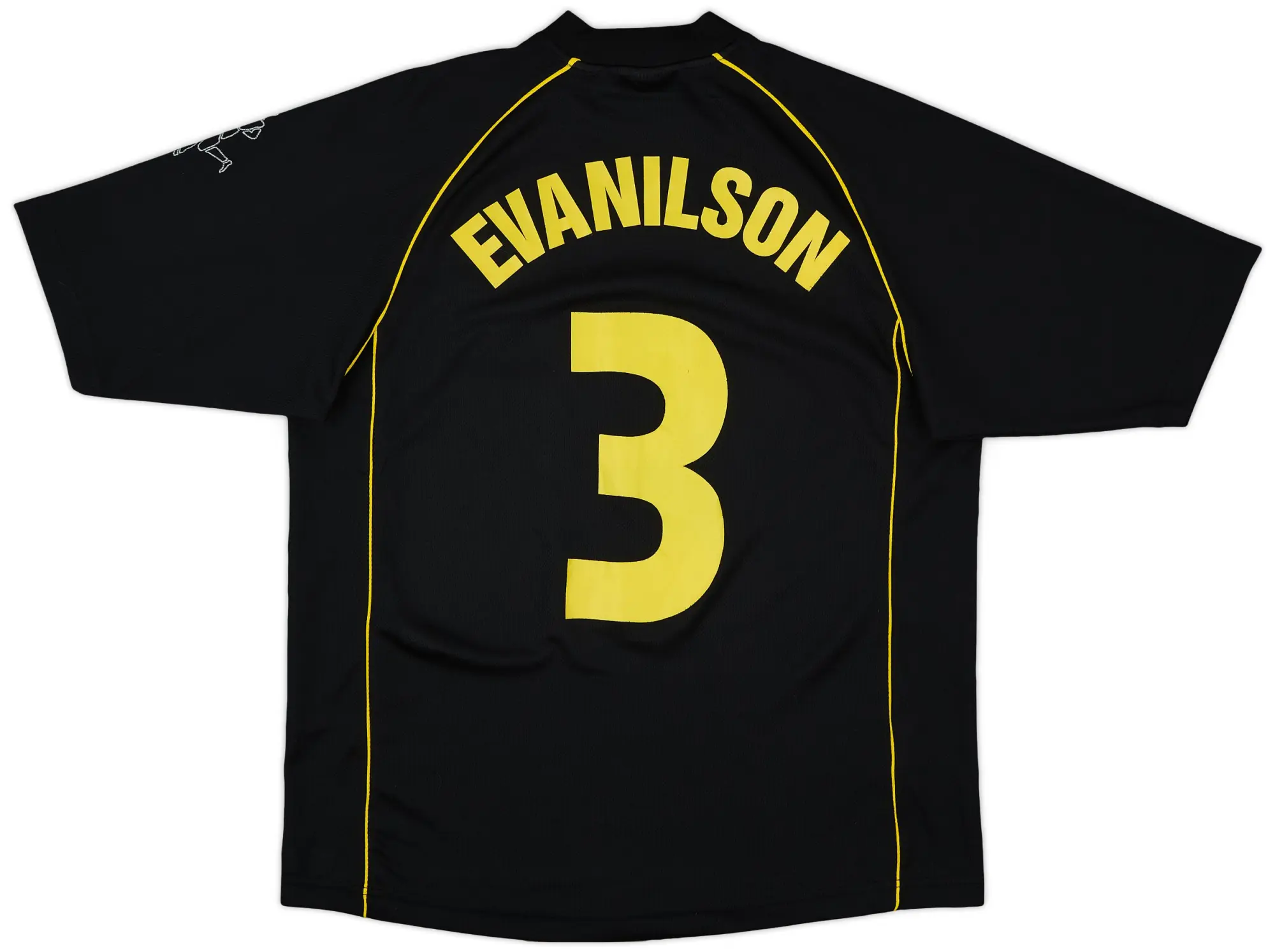 2001-02 Borussia Dortmund European Away Shirt Evanilson #3 - 6/10 - (M)