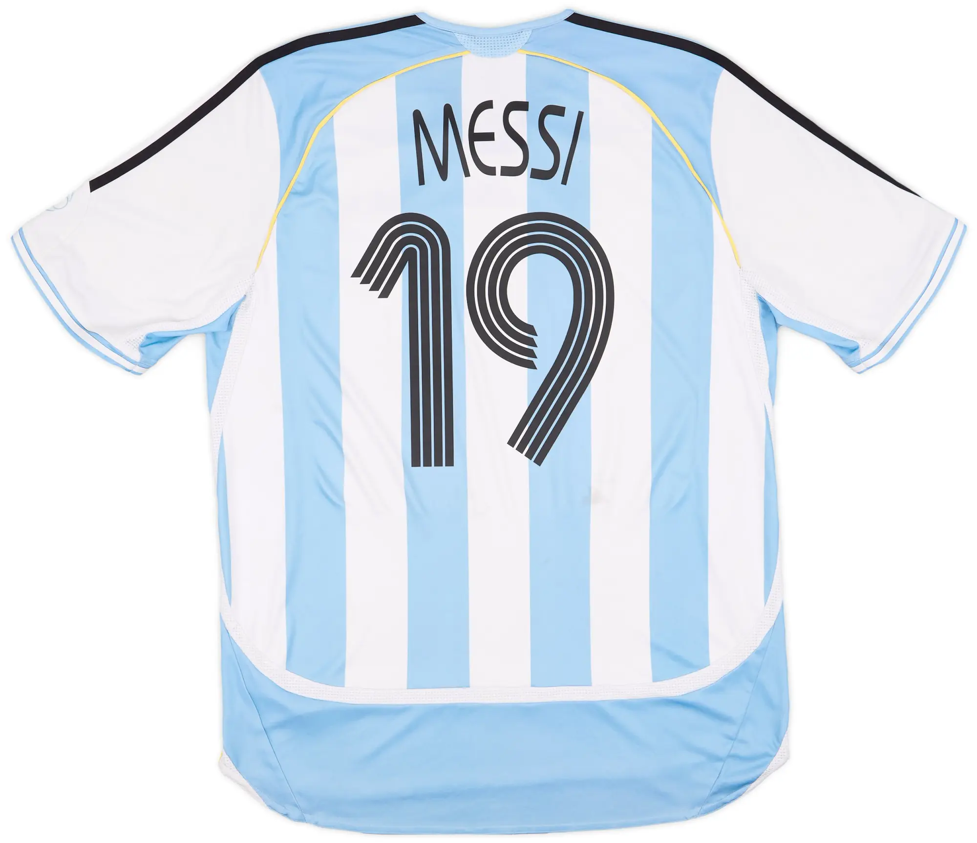 adidas 2005-07 Argentina Home Shirt Messi #19 - 6/10 - (L)