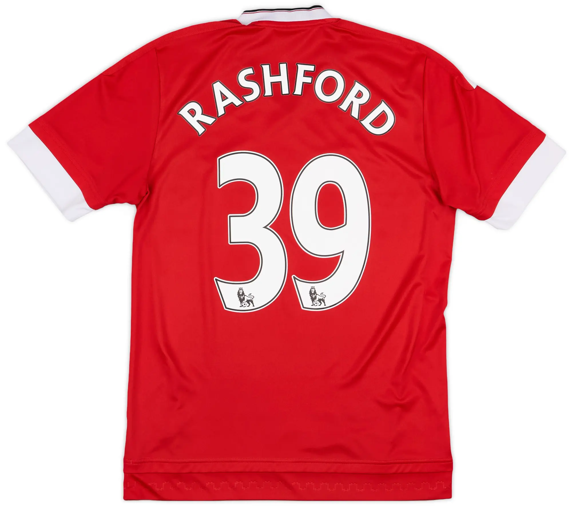 adidas 2015-16 Manchester United Home Shirt Rashford #39 - 7/10 - (S)