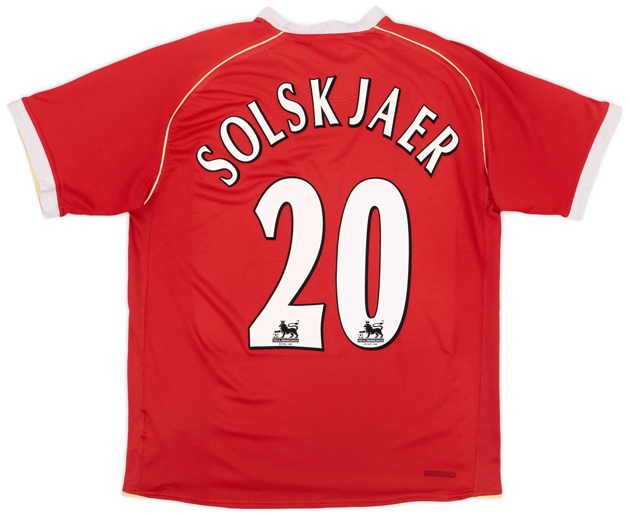 Nike 2006-07 Manchester United Home Shirt Solskjaer #20 - 5/10 - (L)
