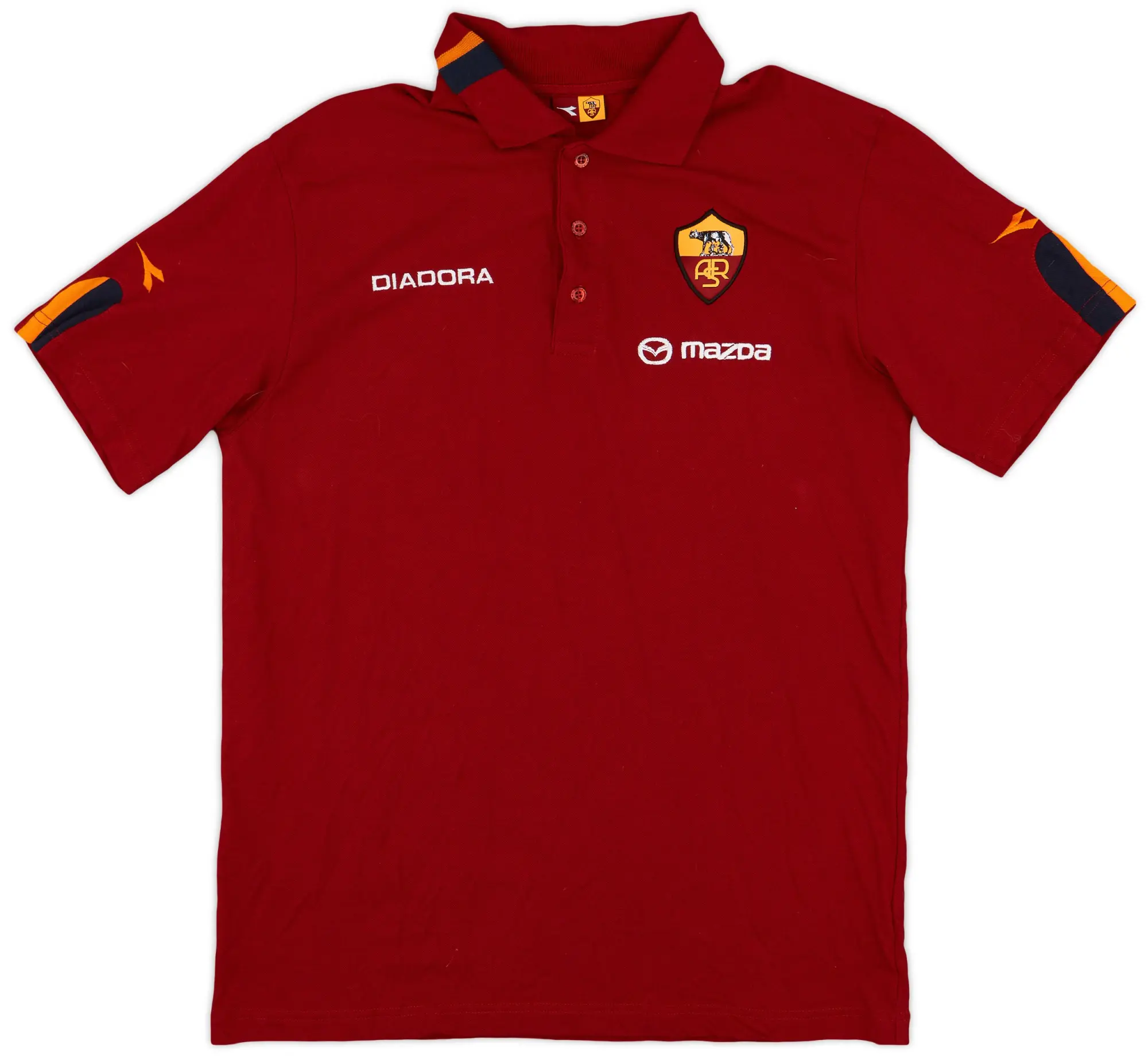 2003-04 Roma Diadora Polo Shirt - 8/10 - (XL)