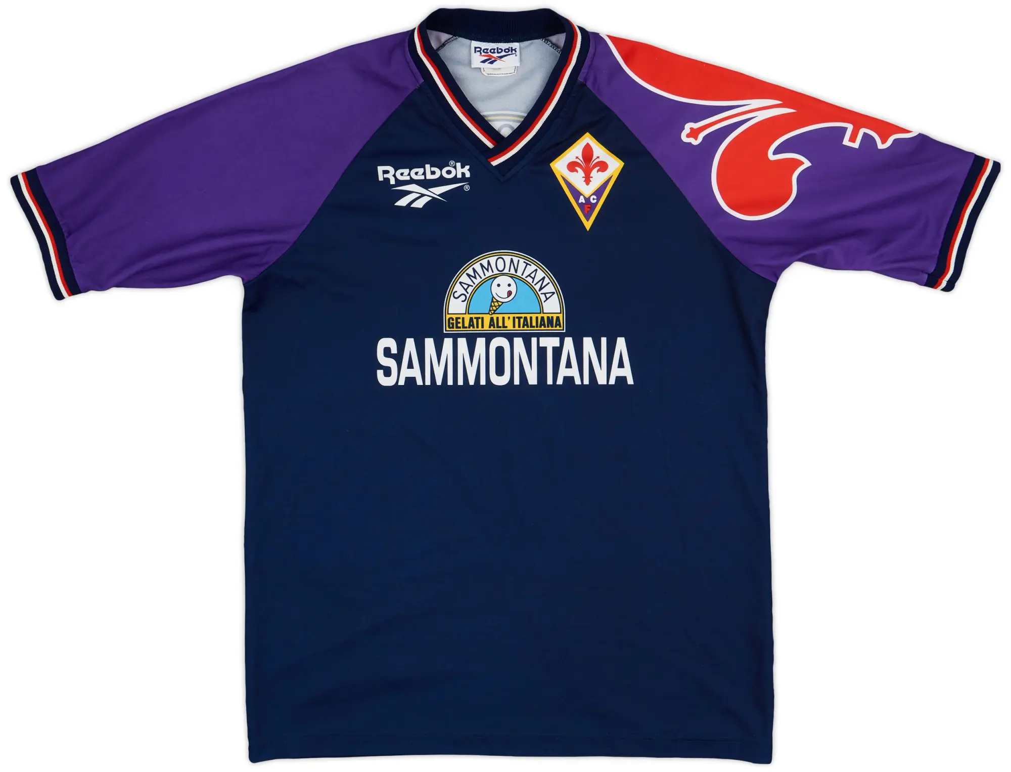 1995-96 Fiorentina Reebok Training Shirt - 8/10 - (XL)