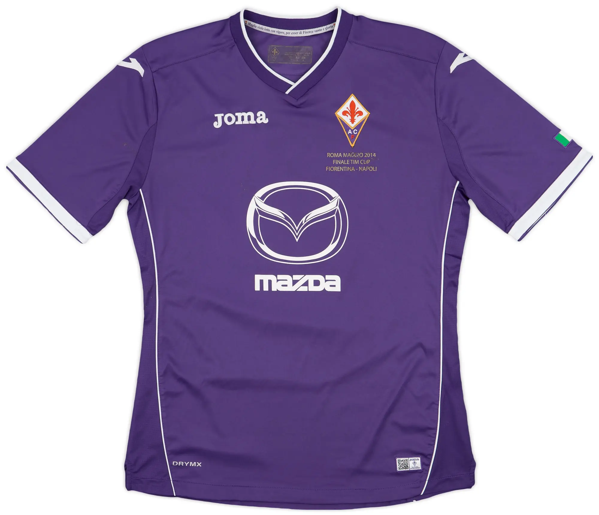 Joma 2014-15 Fiorentina Home Shirt #3 - 6/10 - (L)