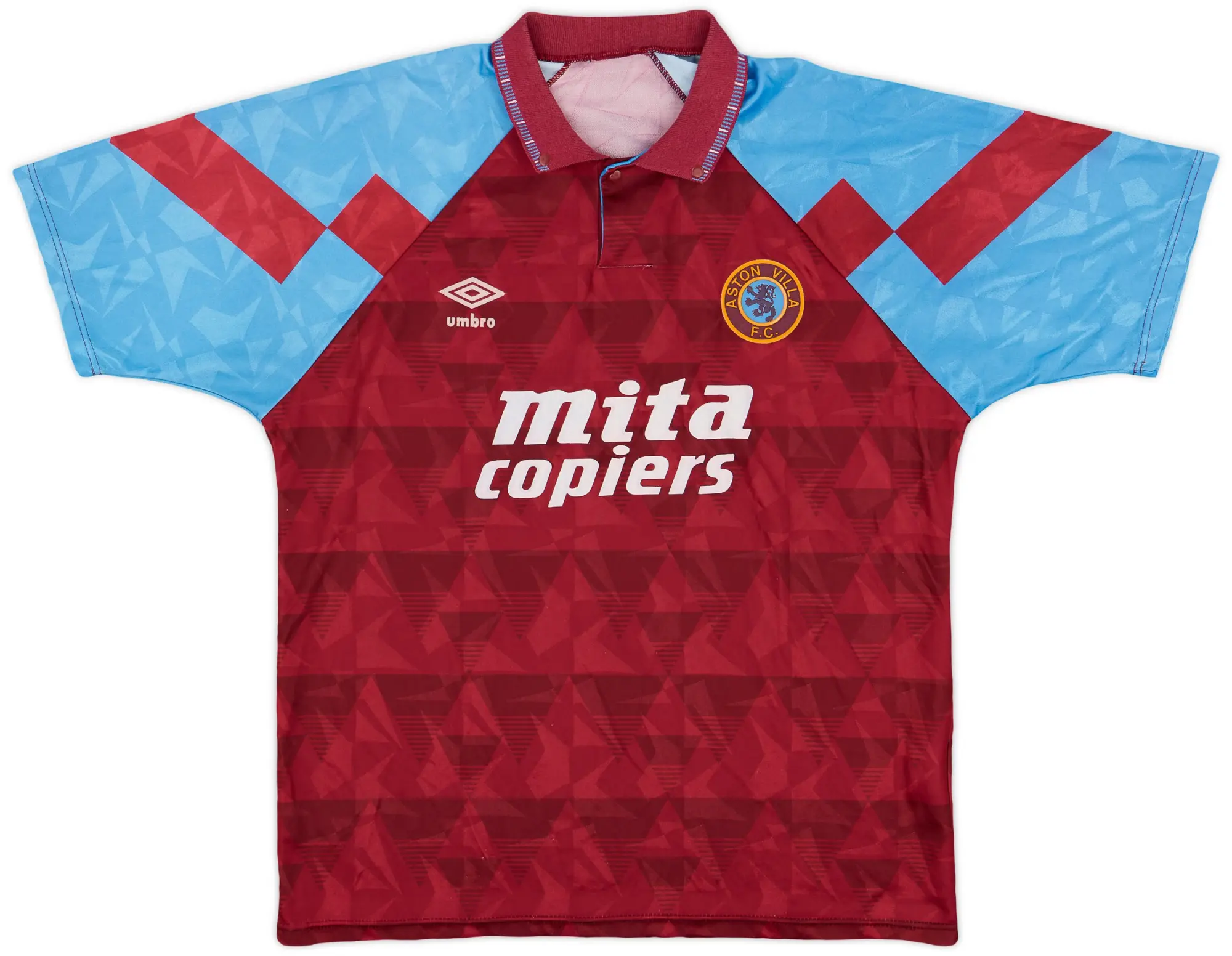 Umbro 1990-92 Aston Villa Home Shirt - 8/10 - (L)