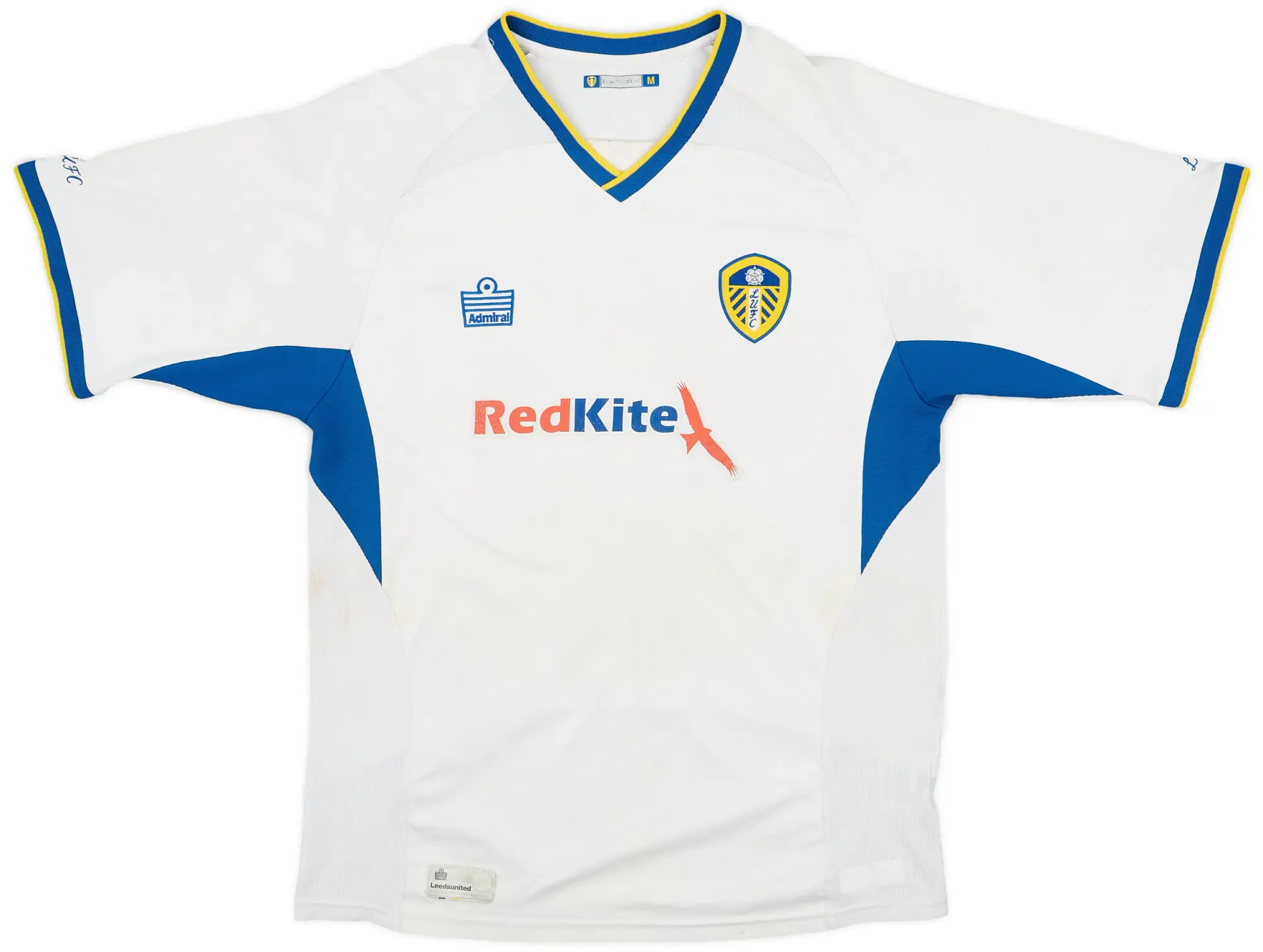 Admiral 2007-08 Leeds United Home Shirt - 4/10 - (M)