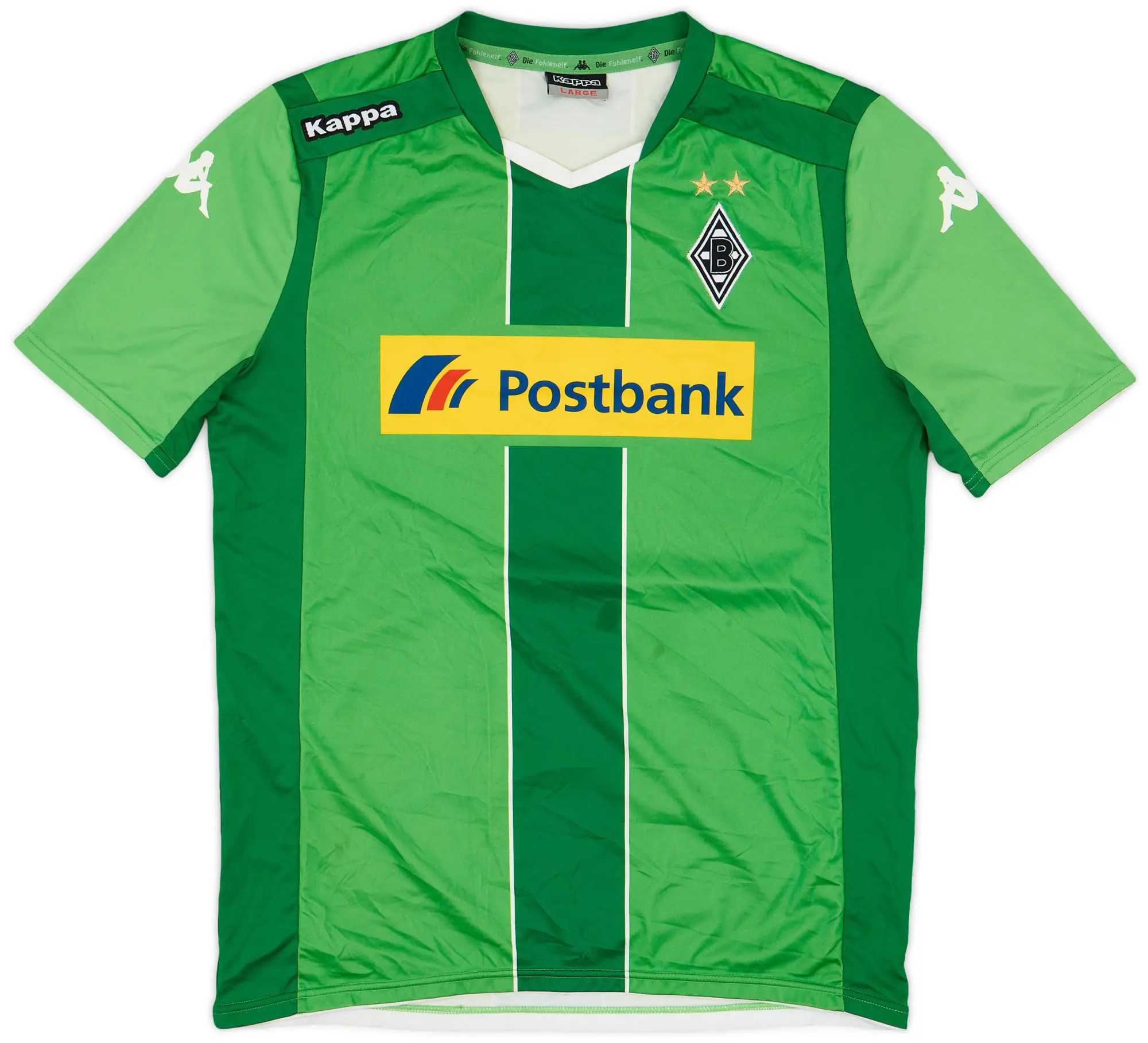 Kappa 2014-15 Borussia Monchengladbach Away Shirt - 7/10 - (L)