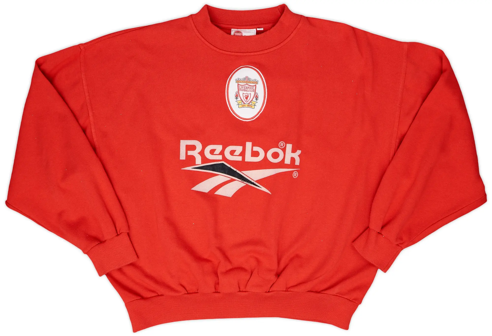 1998-00 Liverpool Reebok Sweat Top - 7/10 - (L)