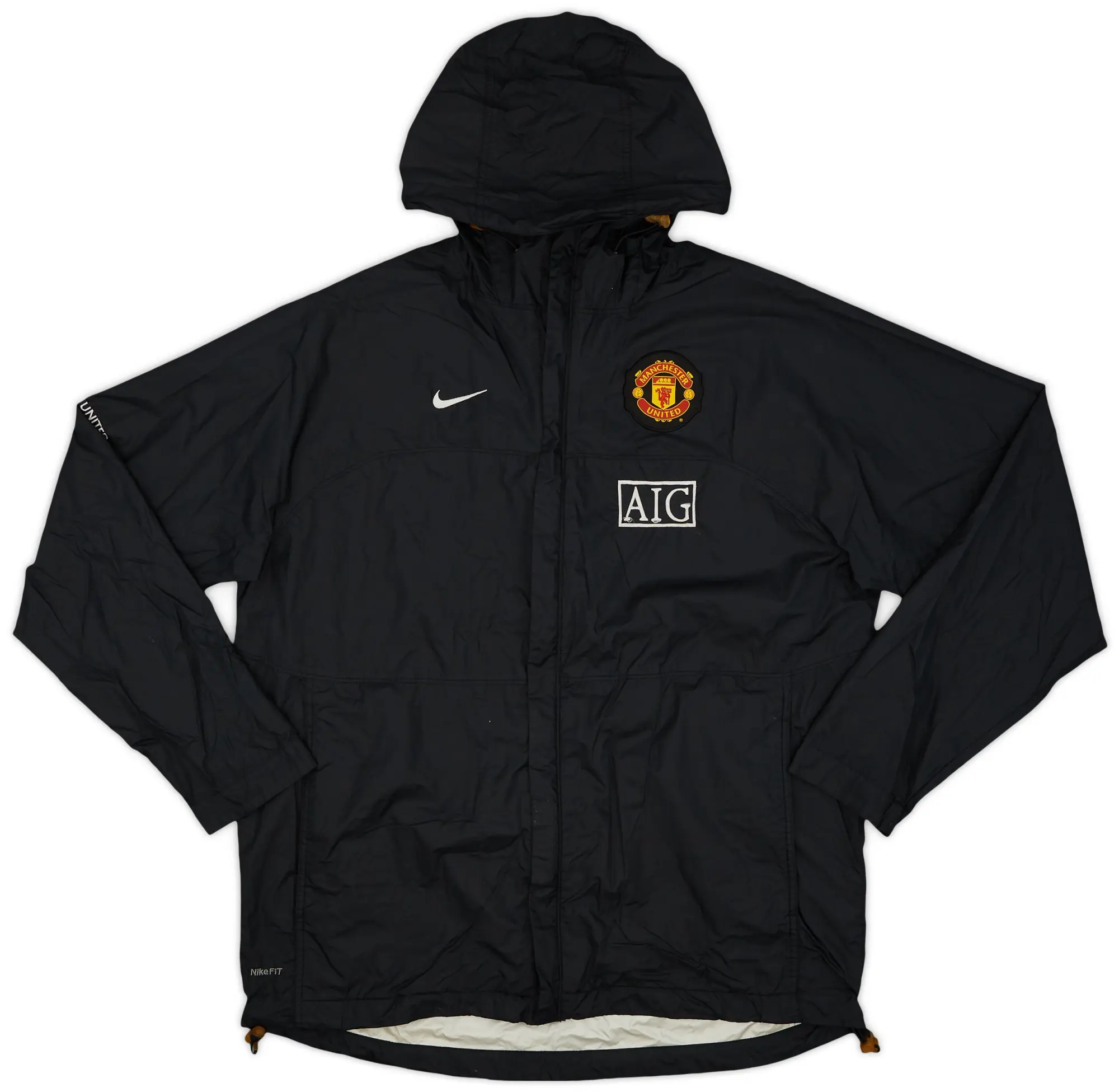 2008-09 Manchester United Nike Hooded Rain Jacket - 6/10 - (L)