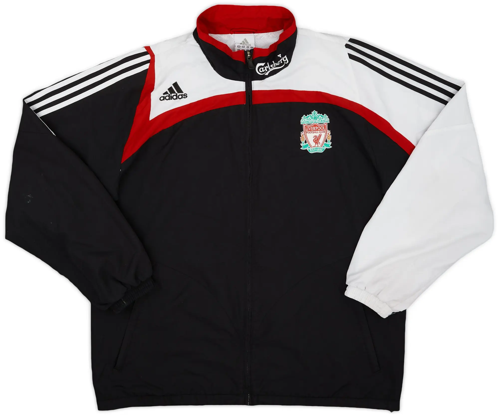 2007-08 Liverpool adidas Track Jacket - 6/10 - (XL)