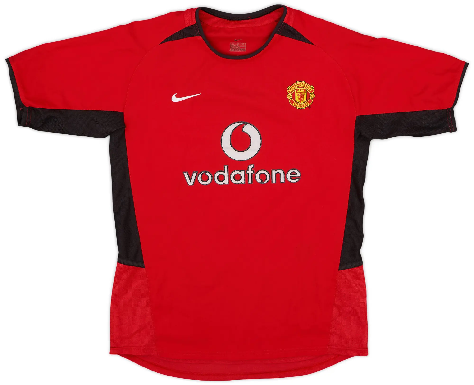 Nike 2002-04 Manchester United Home Shirt - 8/10 - (L.Boys)
