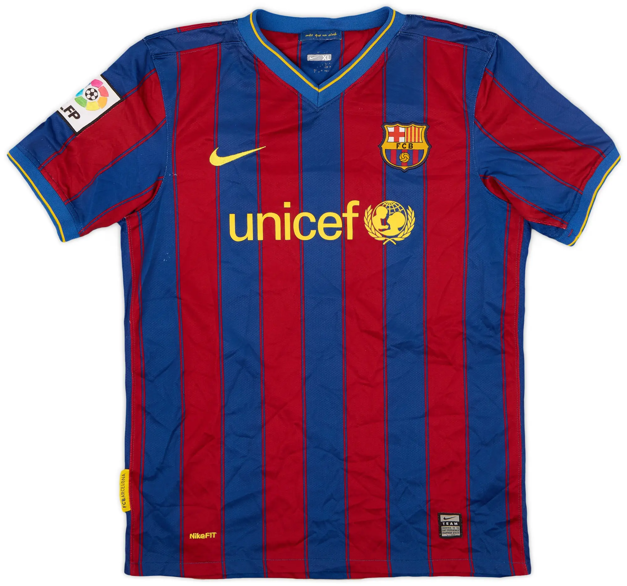 Nike 2009-10 Barcelona Home Shirt - 8/10 - (XL.Boys)