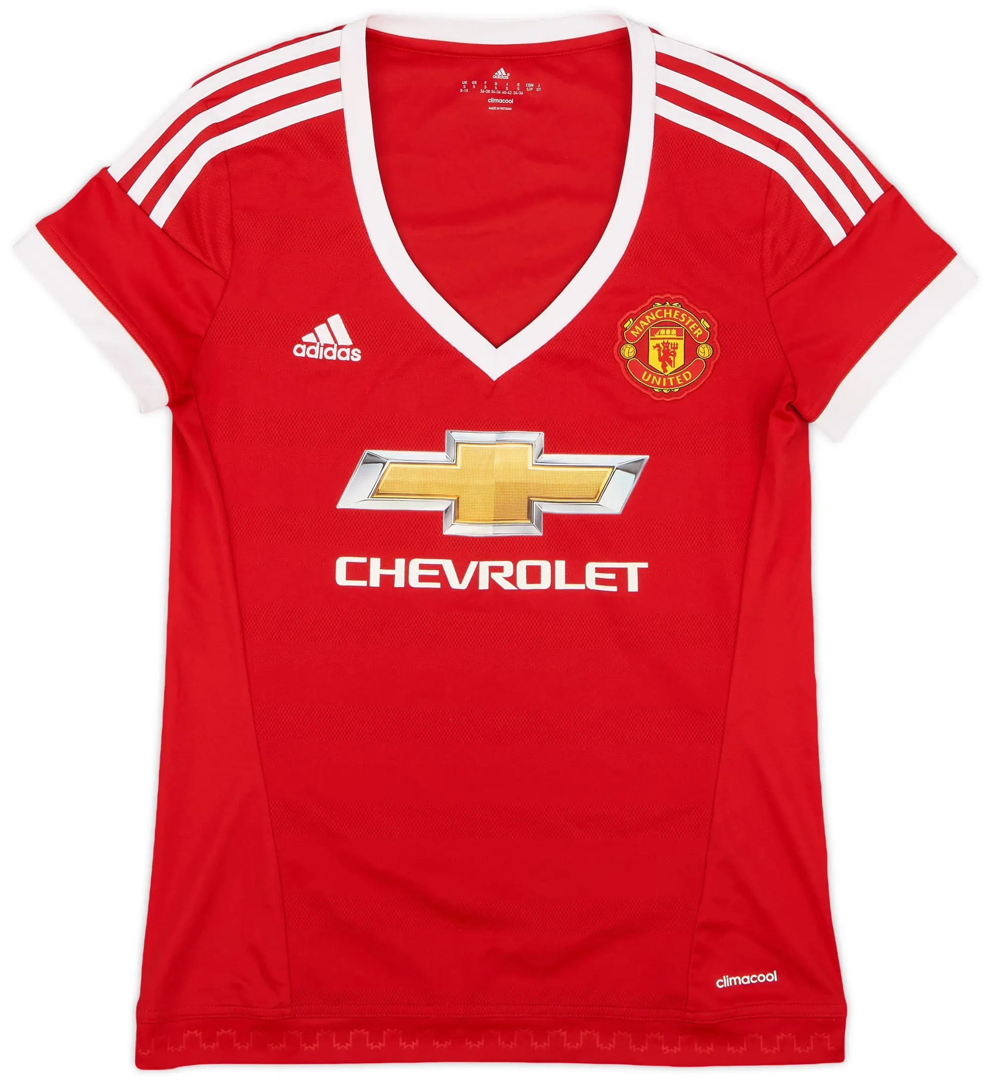 adidas 2015-16 Manchester United Home Shirt - 8/10 - (Women's S)