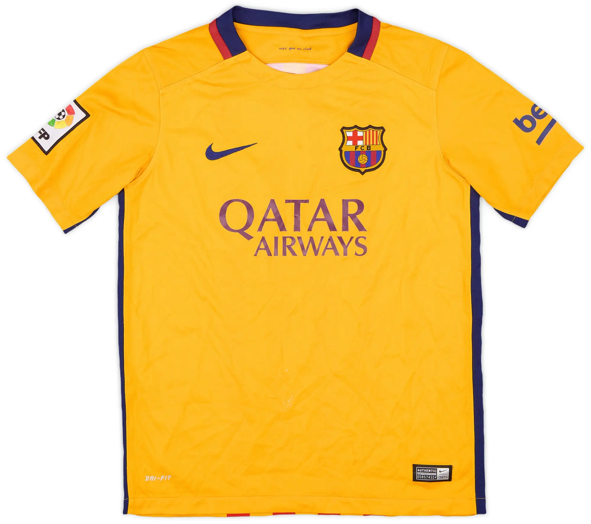 Nike 2015-16 Barcelona Away Shirt - 6/10 - (L.Boys)