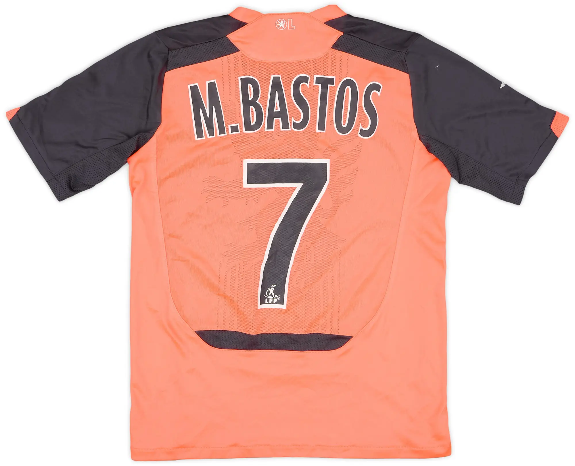 Umbro 2009-10 Lyon Away Shirt M.Bastos #7 - 5/10 - (L.Boys)