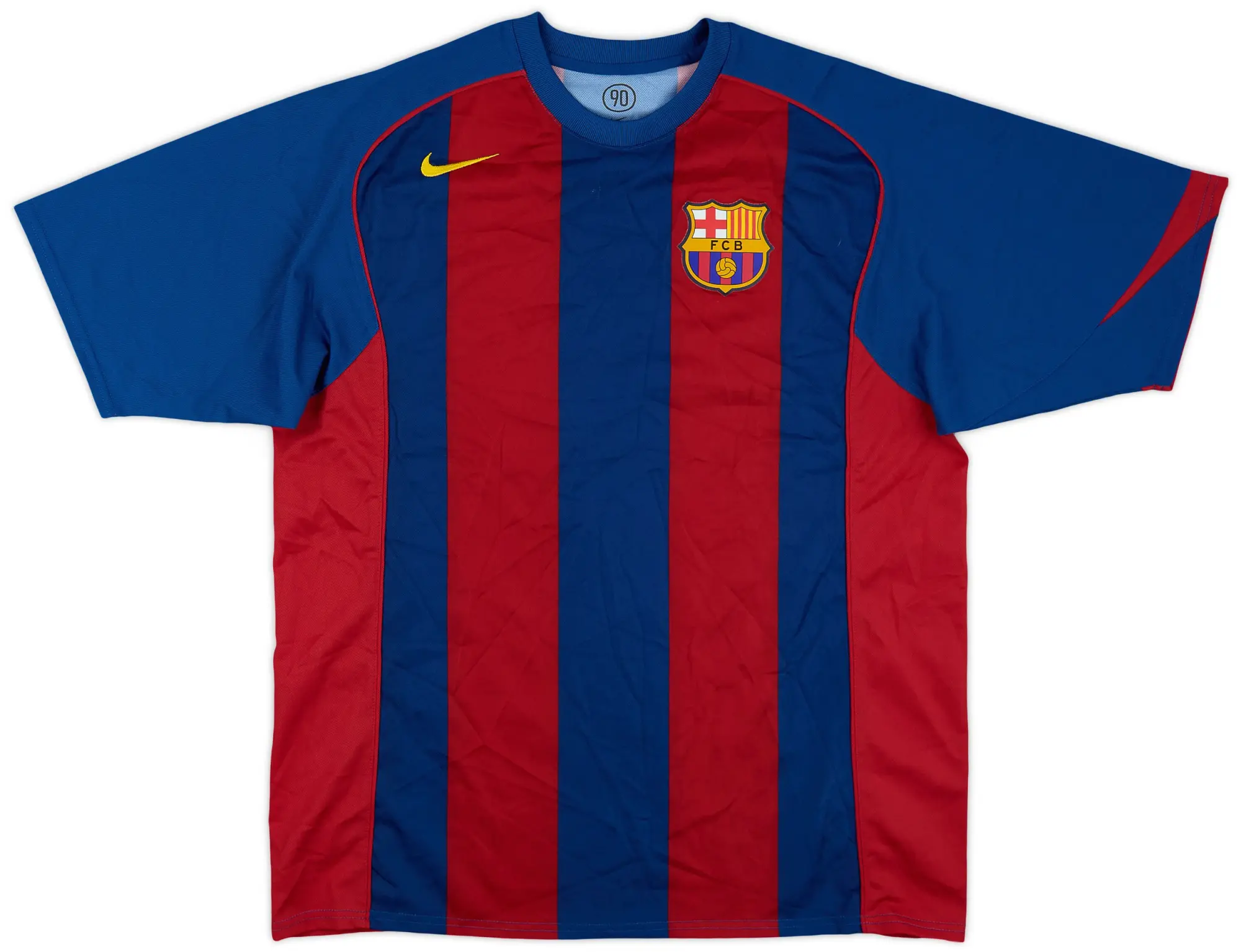 Nike 2004-05 Barcelona Basic Home Shirt - 9/10 - (L)