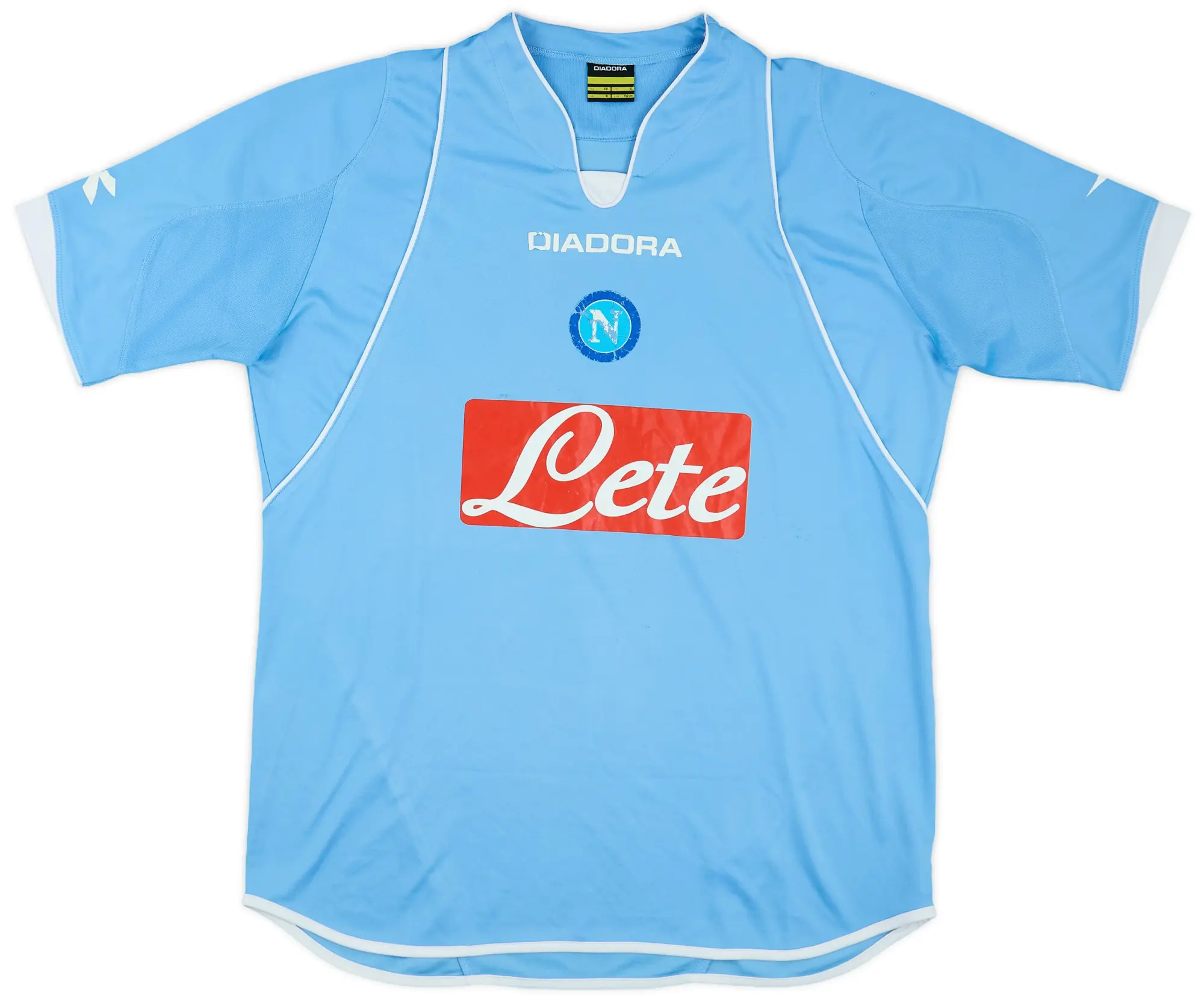 Diadora 2007-08 Napoli Home Shirt - 4/10 - (XL)