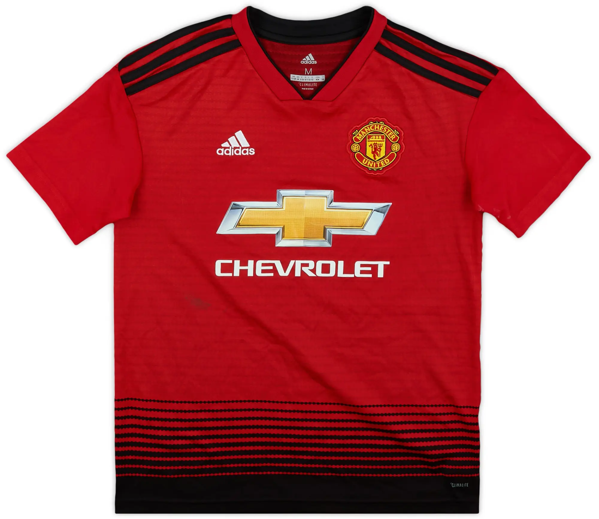 adidas 2018-19 Manchester United Home Shirt - 8/10 - (M.Boys)
