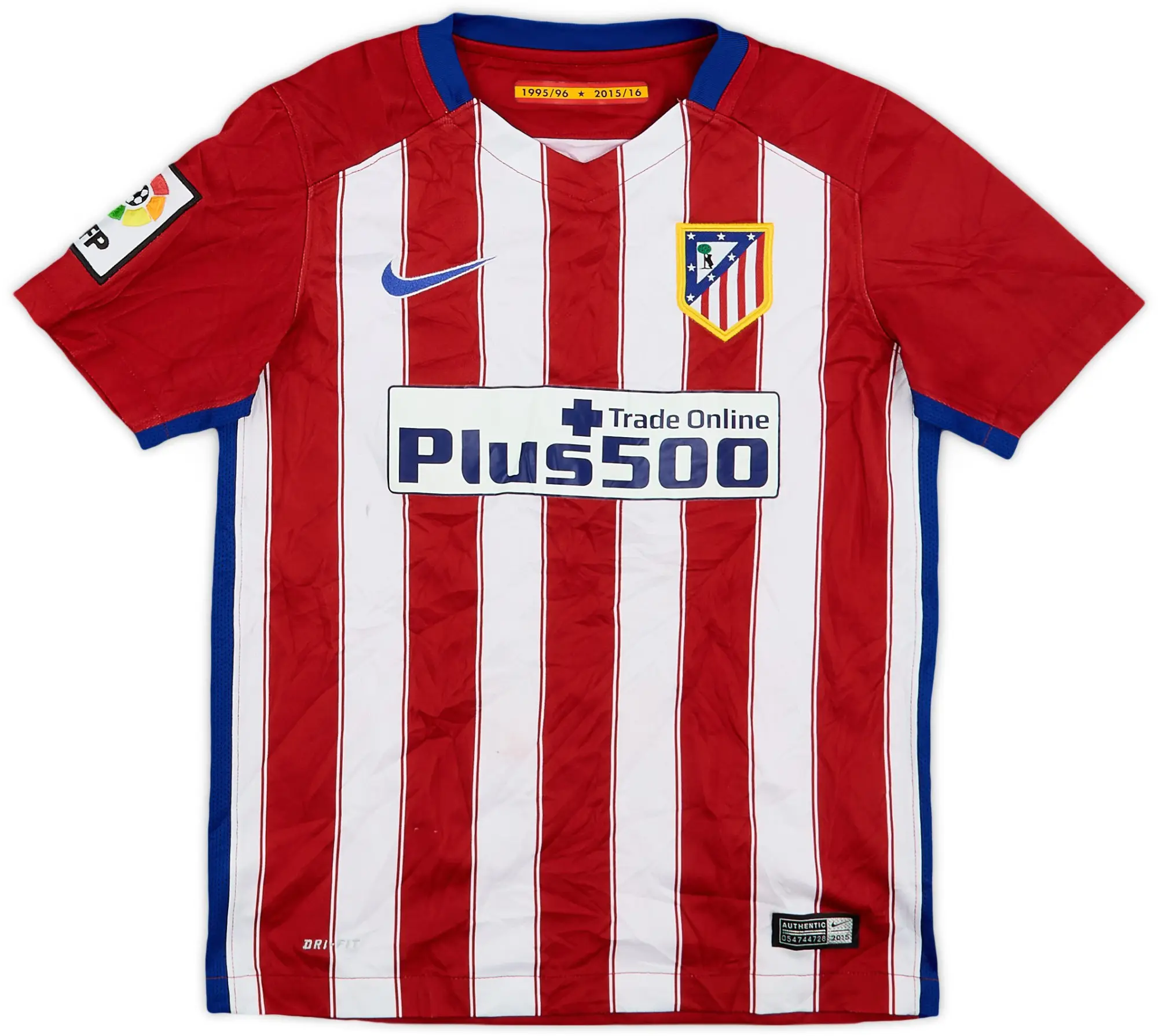 Nike 2015-16 Atletico Madrid Home Shirt - 5/10 - (S.Boys)