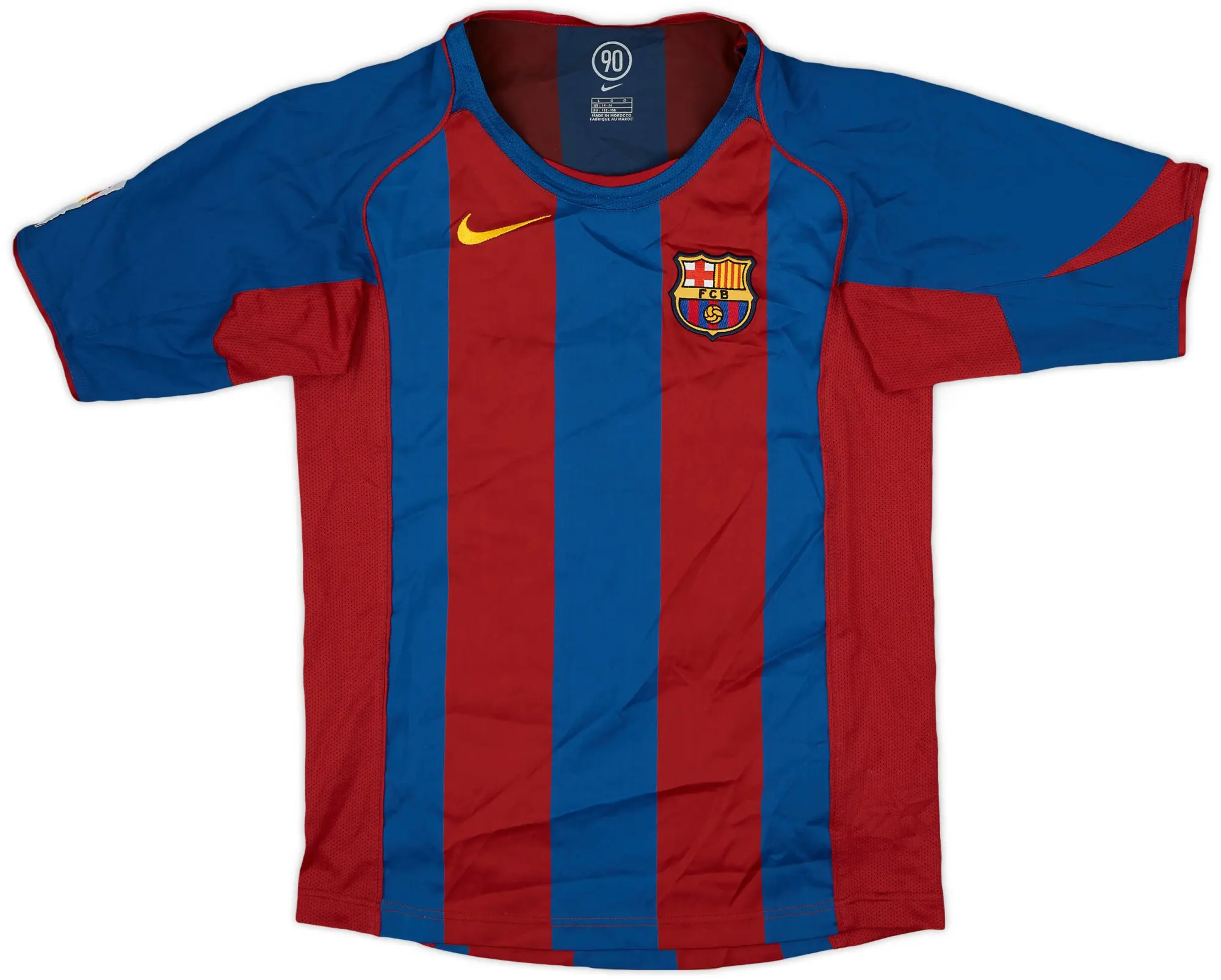 Nike 2004-05 Barcelona Home Shirt - 8/10 - (L.Boys)