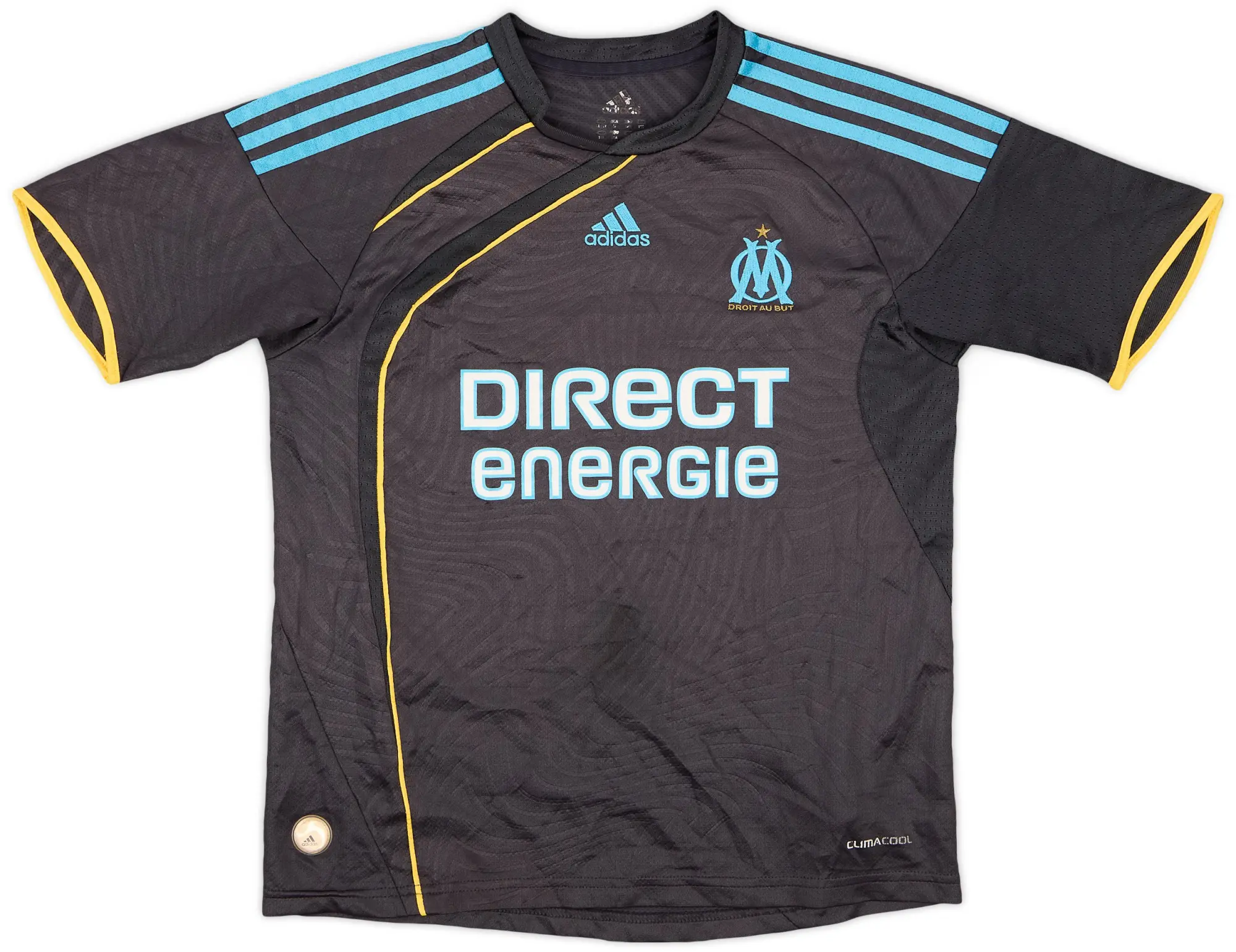 adidas 2009-10 Olympique Marseille Third Shirt - 7/10 - (M.Boys)