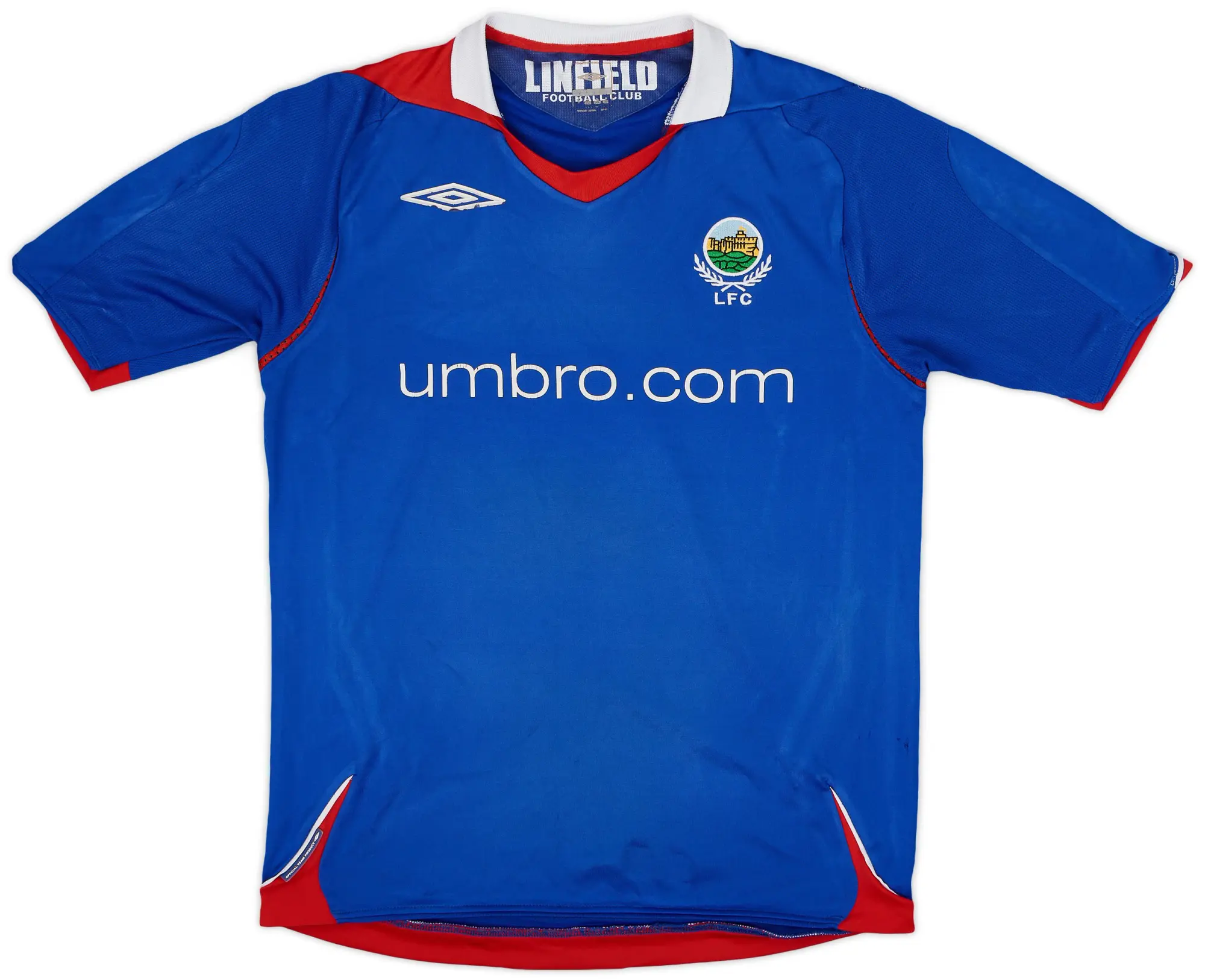 Umbro 2007-08 Linfield Home Shirt - 4/10 - (S)