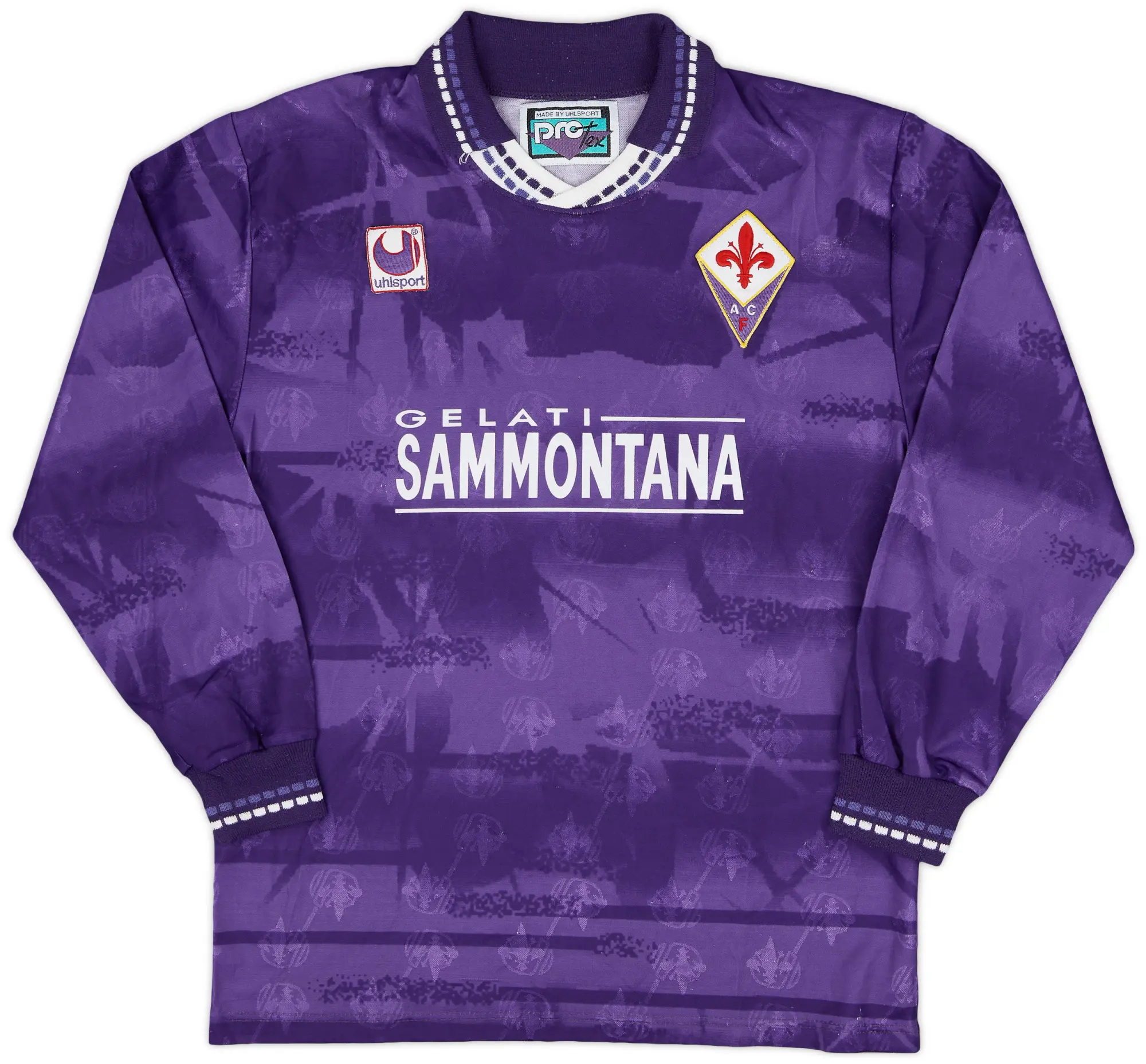 1994-95 Fiorentina Home L/S Shirt - 8/10 - (L)