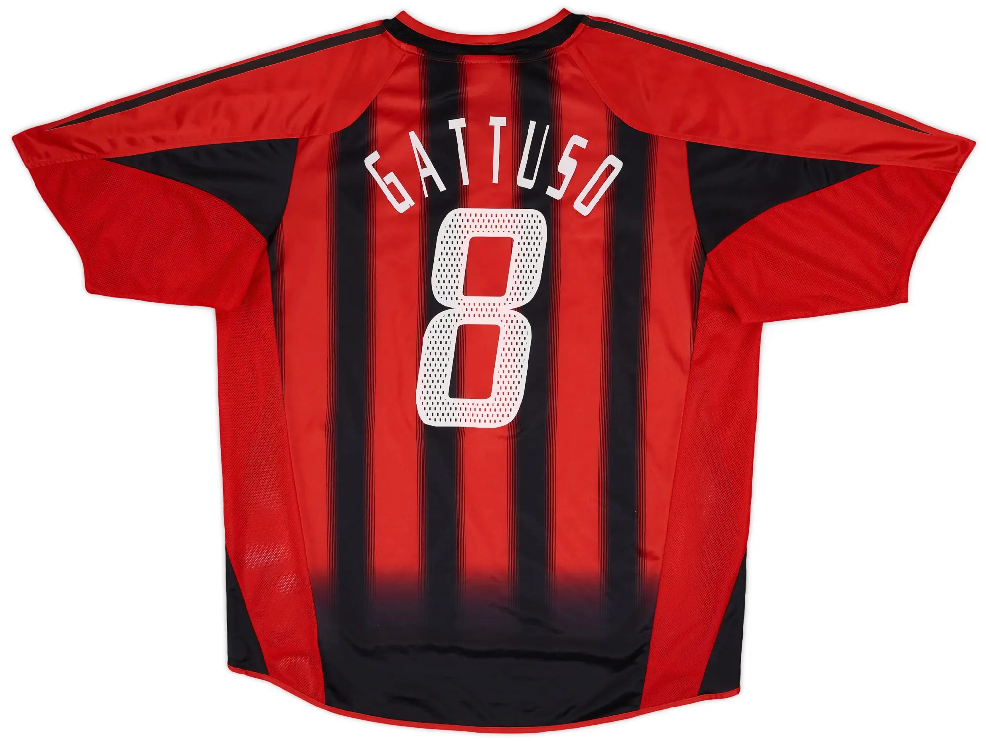 adidas 2004-05 AC Milan Home Shirt Gattuso #8 - 8/10 - (XL)