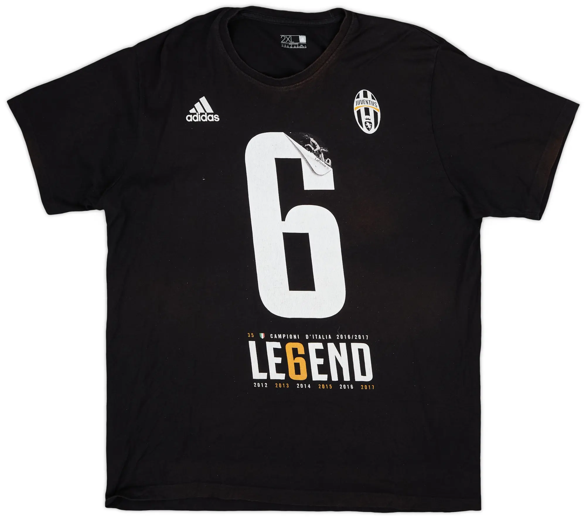 2017-18 Juventus adidas Graphic Tee - 6/10 - (XXL)