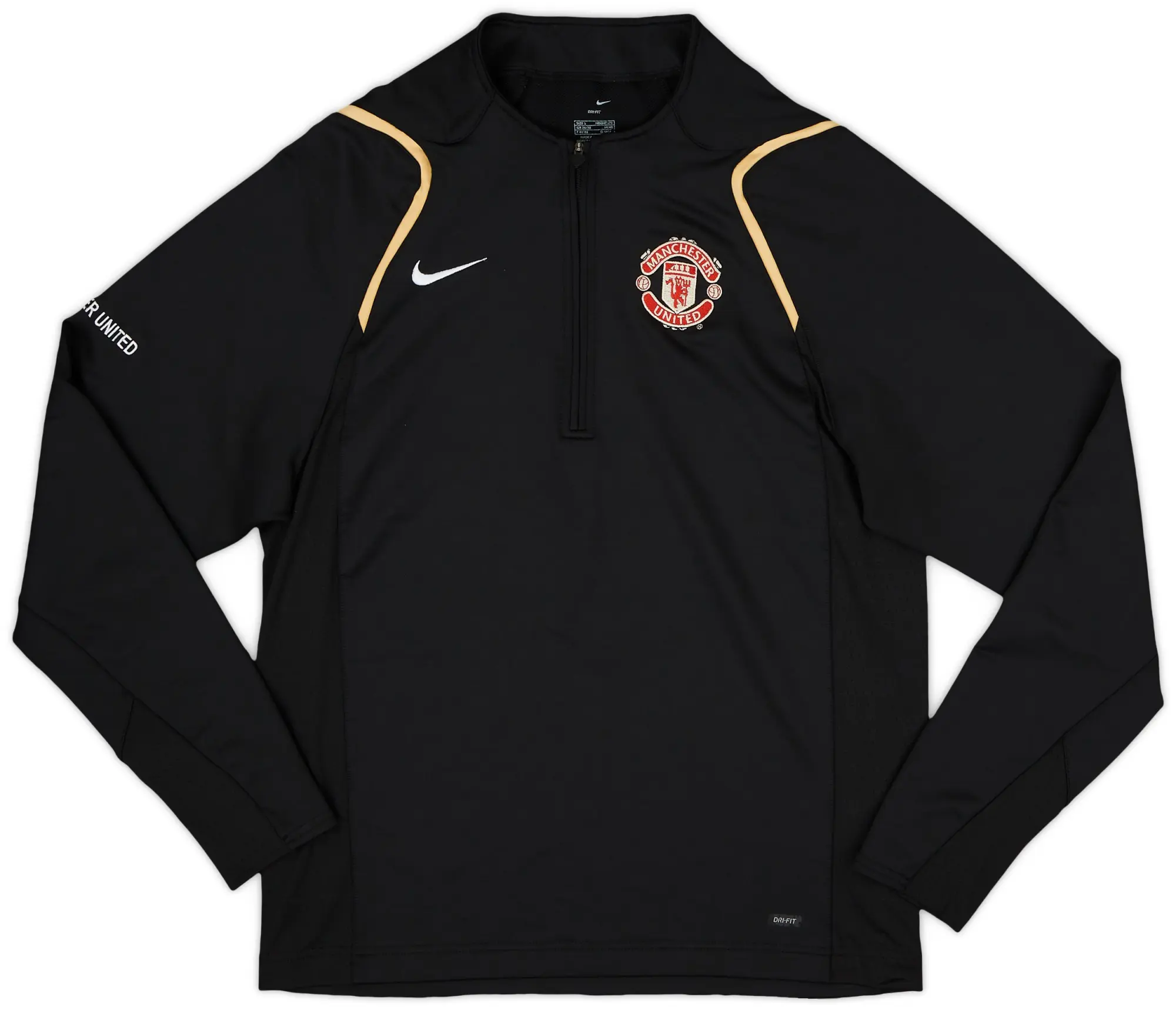 2006-07 Manchester United Nike 1/4 Zip Drill Top - 9/10 - (S)