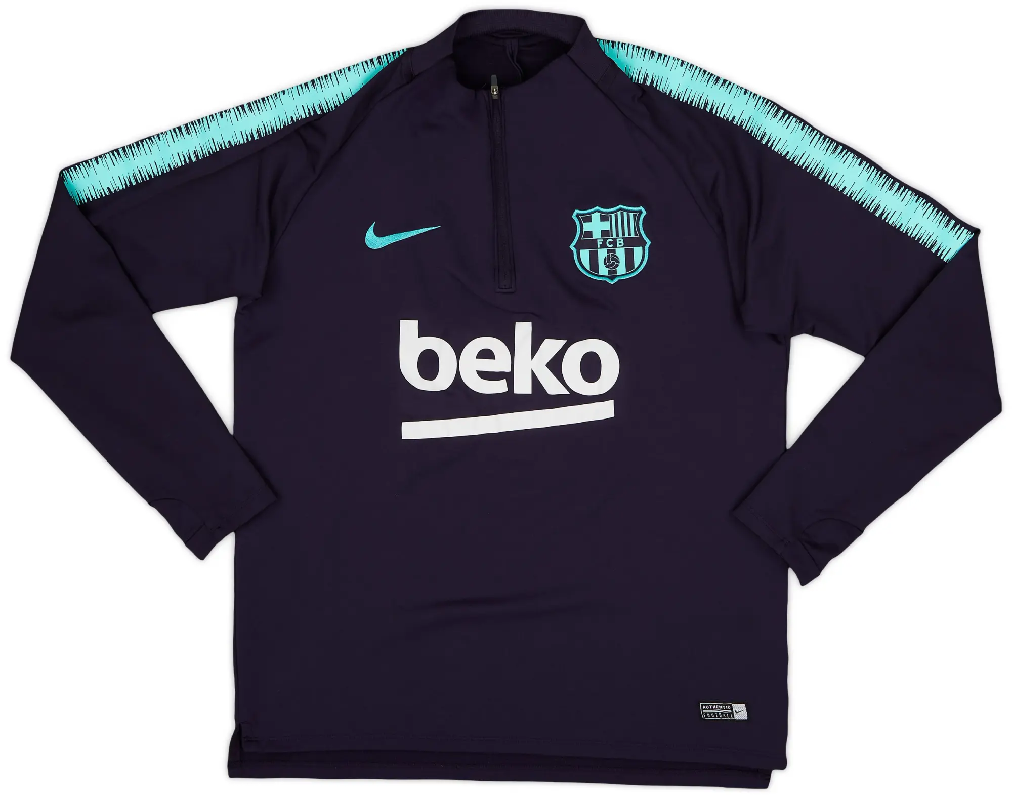 2019-20 Barcelona Nike 1/4 Zip Drill Top - 7/10 - (M)