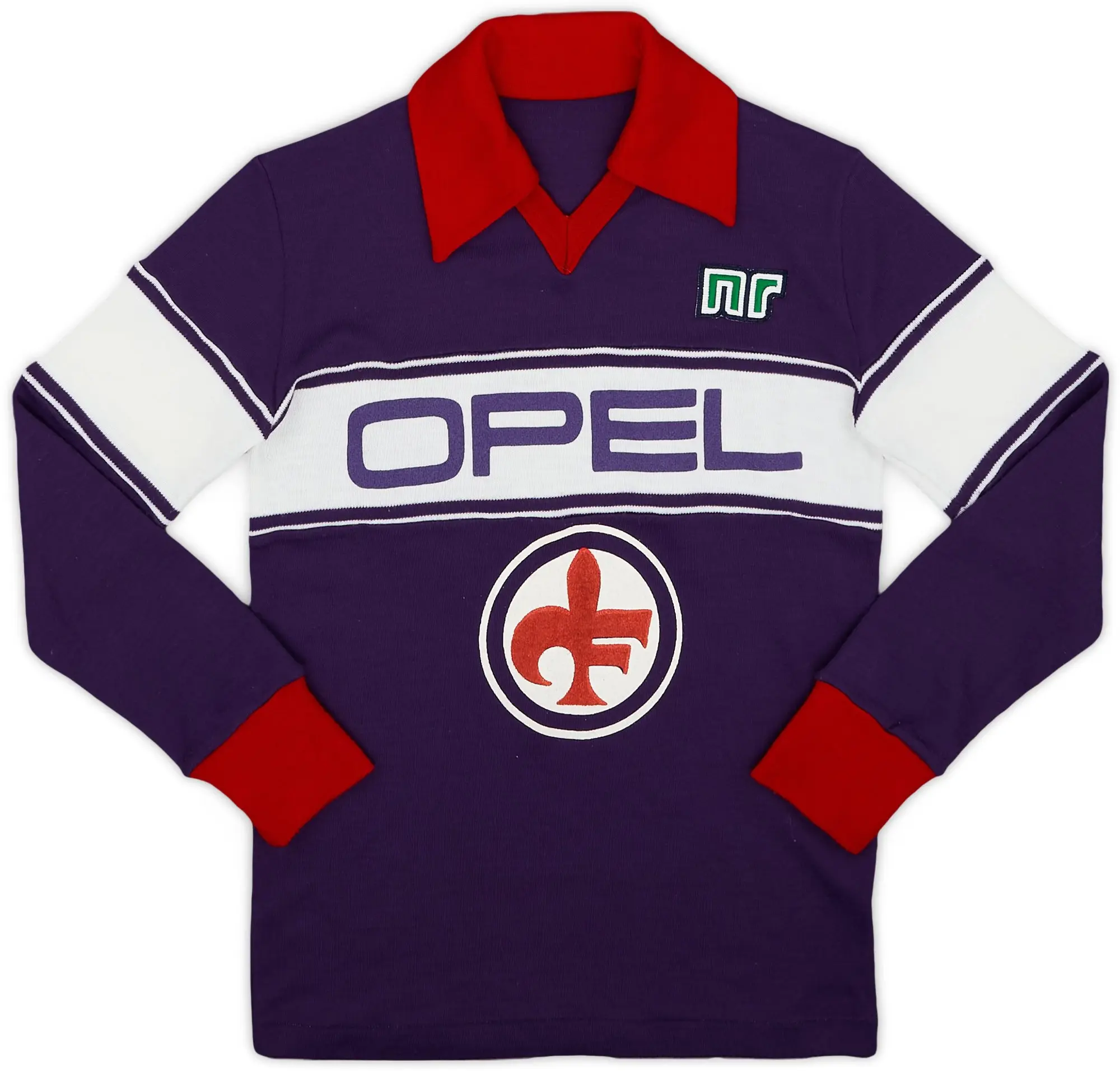 Ennerre 1983-85 Fiorentina Home L/S Shirt #10 - 8/10 - (L.Boys)