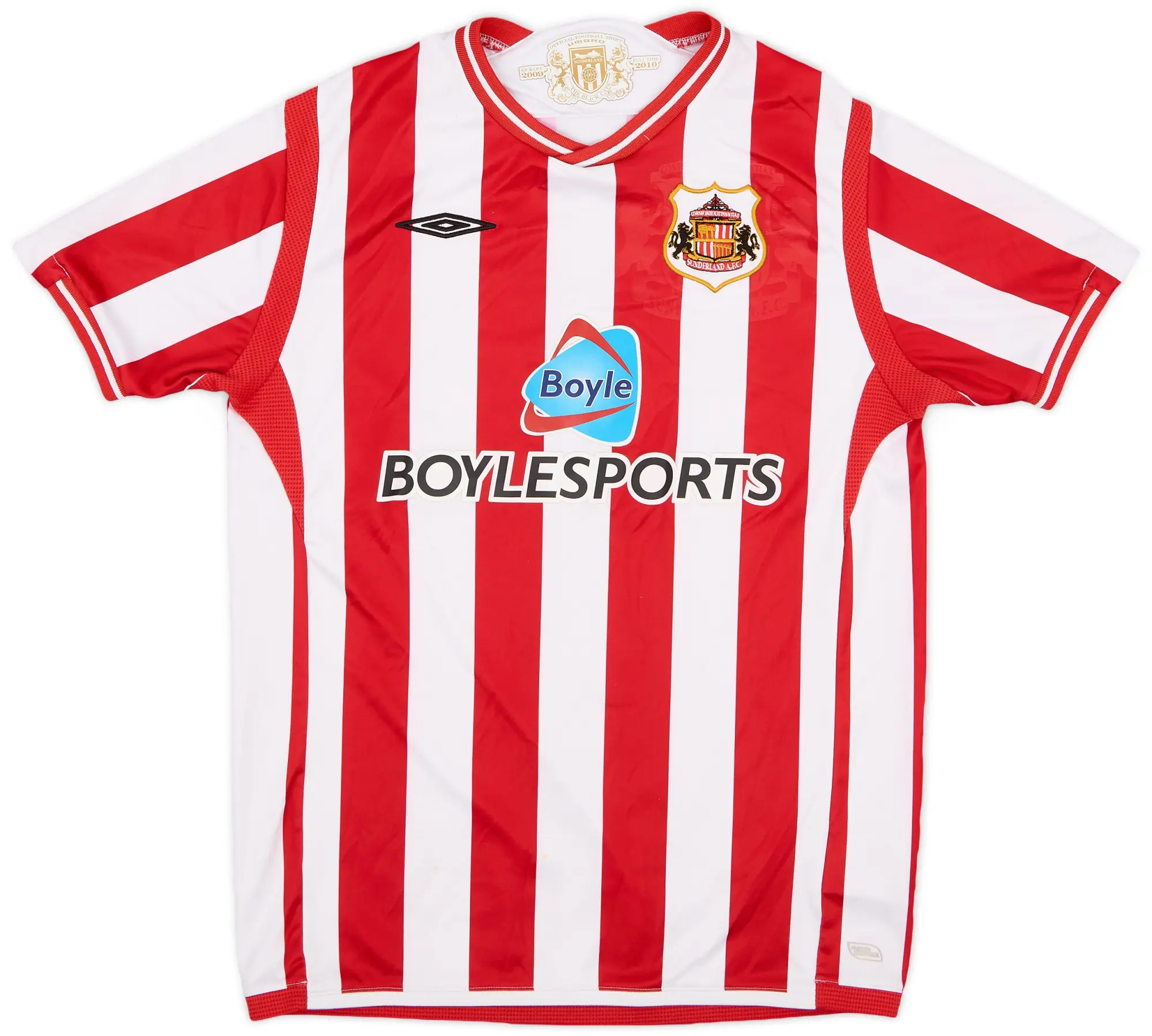 Umbro 2009-10 Sunderland Home Shirt - 7/10 - (XL.Boys)