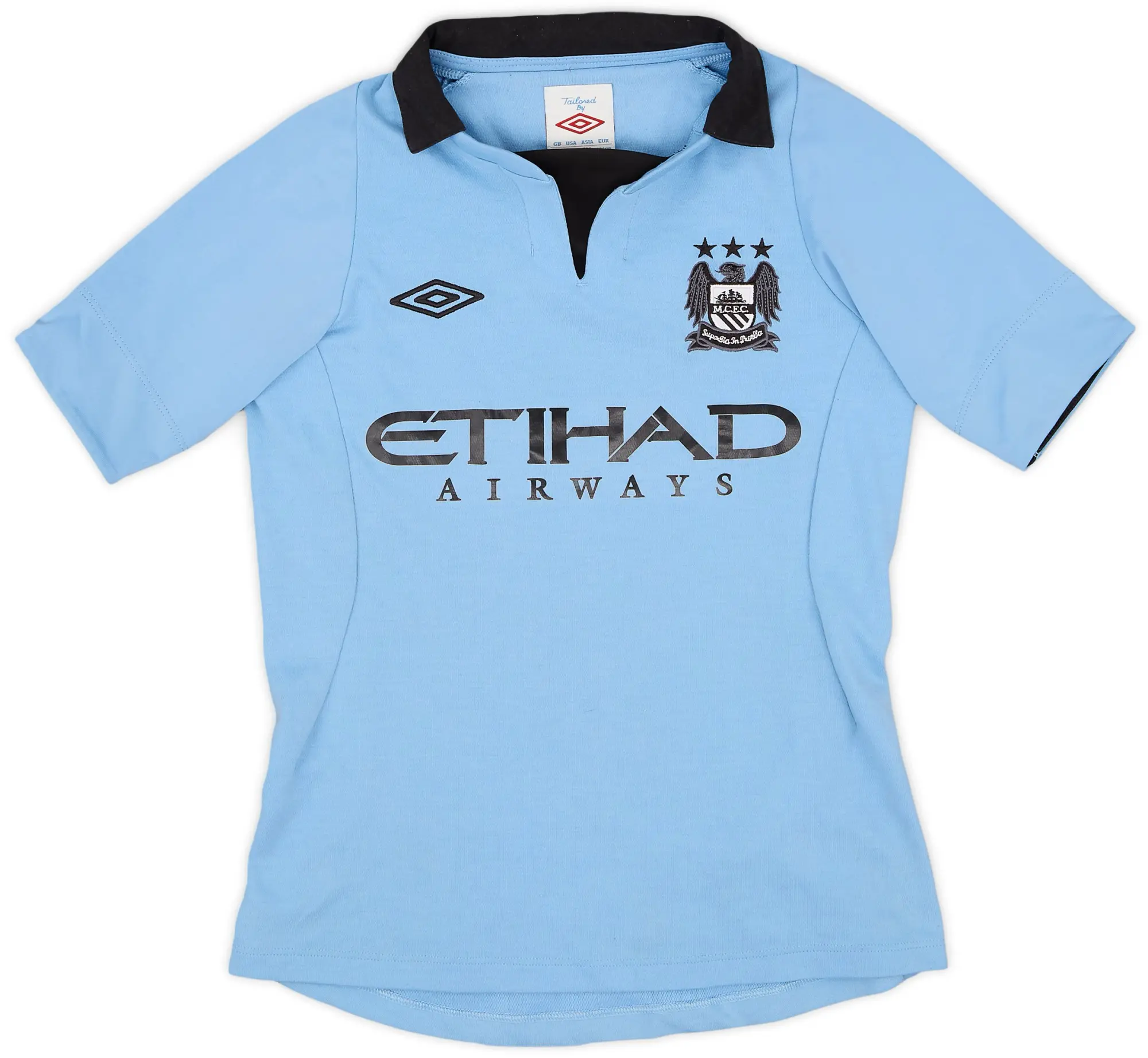 Umbro 2012-13 Manchester City Home Shirt - 8/10 - (S.Boys)