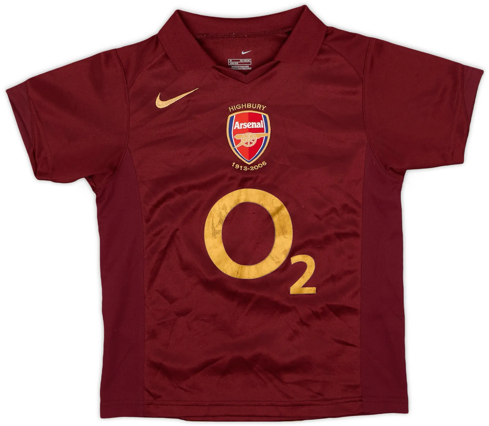 Nike 2005-06 Arsenal Home Shirt - 6/10 - (5-6 Years)