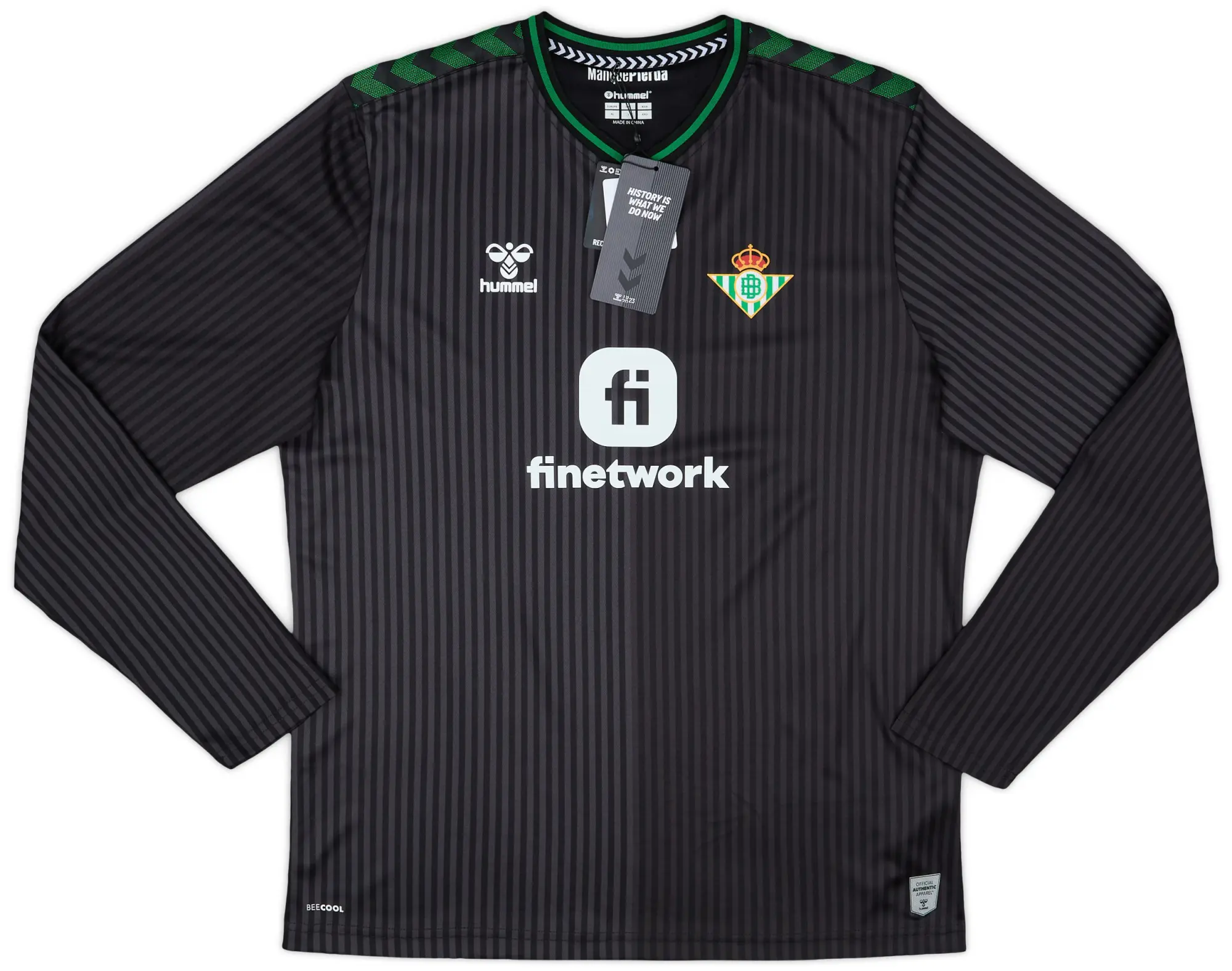 Hummel 2023-24 Real Betis Third L/S Shirt - As New - (XL)