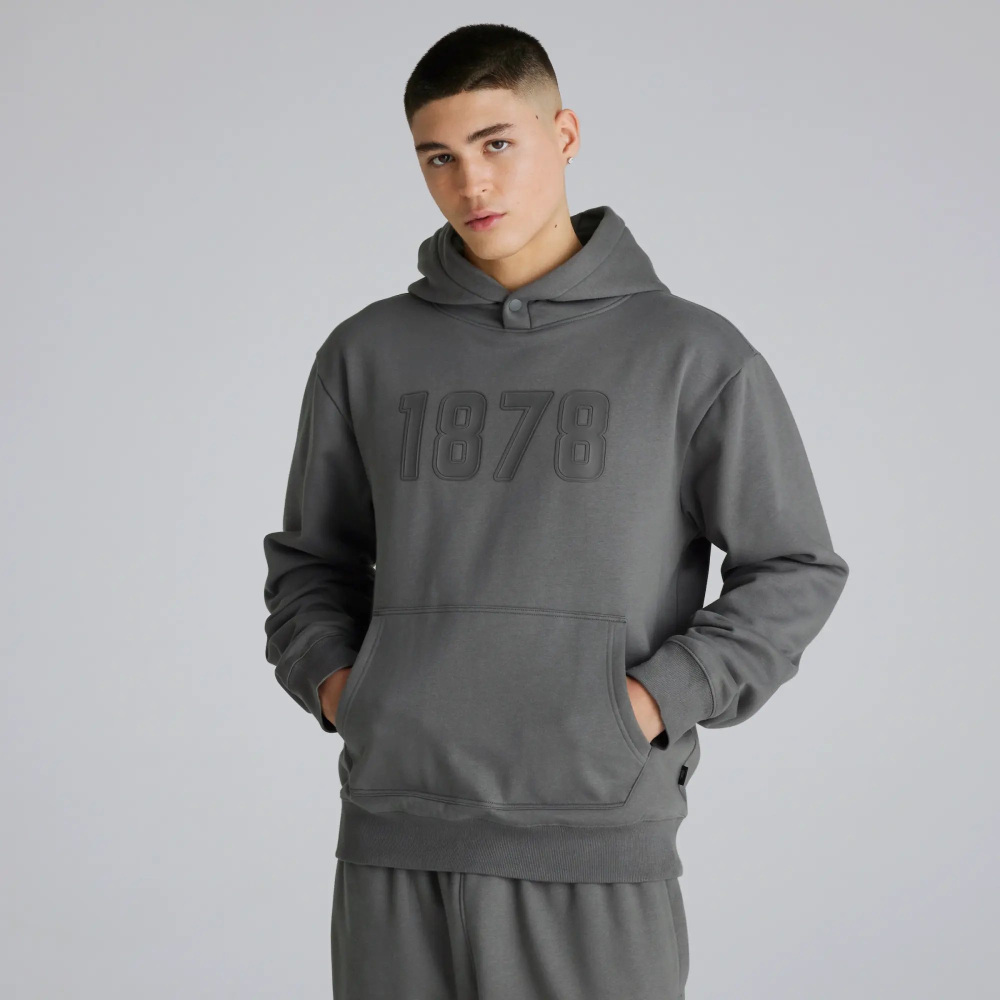 RAW Manchester United Mens 1878 Overhead Hoodie Slate