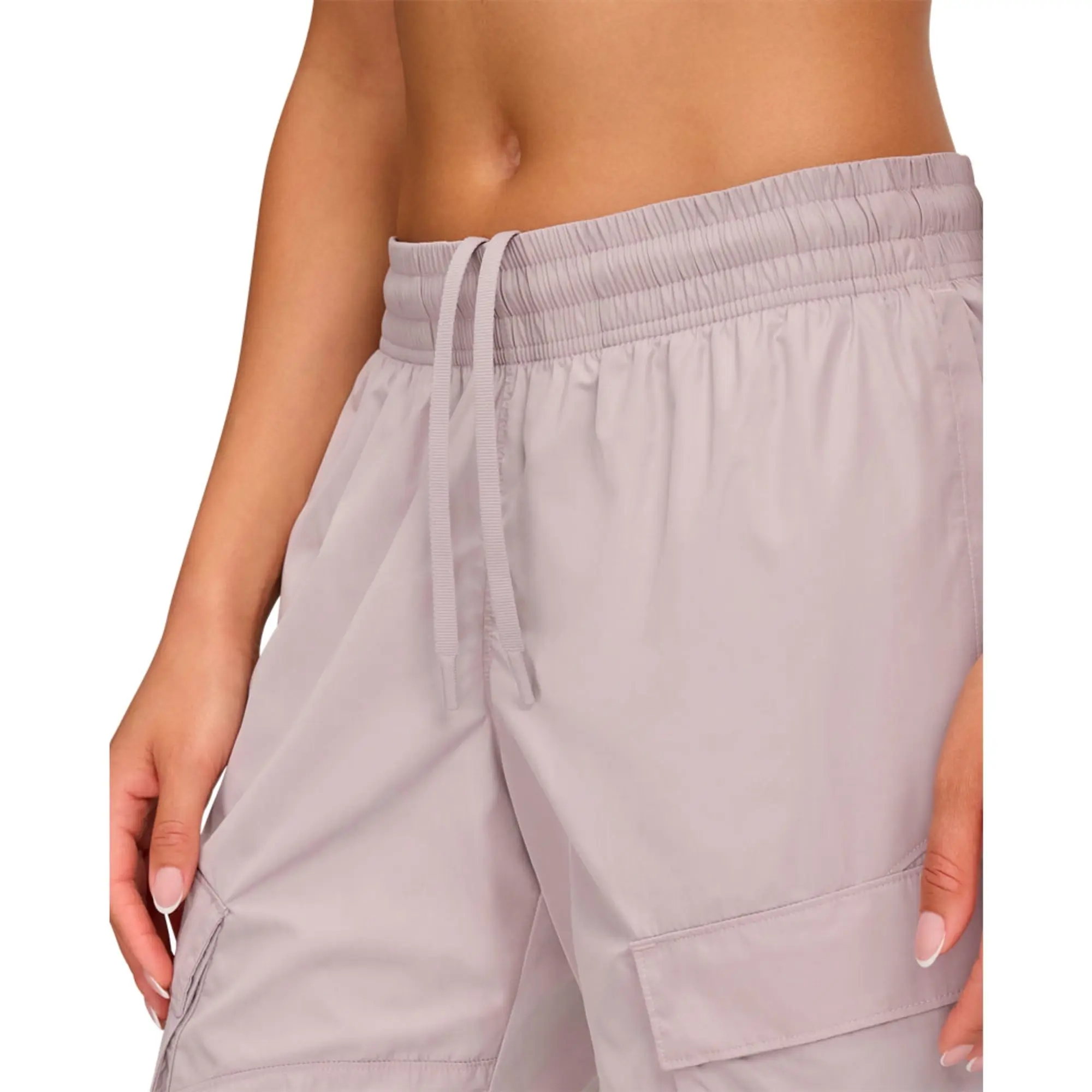 Women's  Under Armour  Unstoppable Woven Sheen Cargo Pants Gray Dawn / Gray Dawn XS
