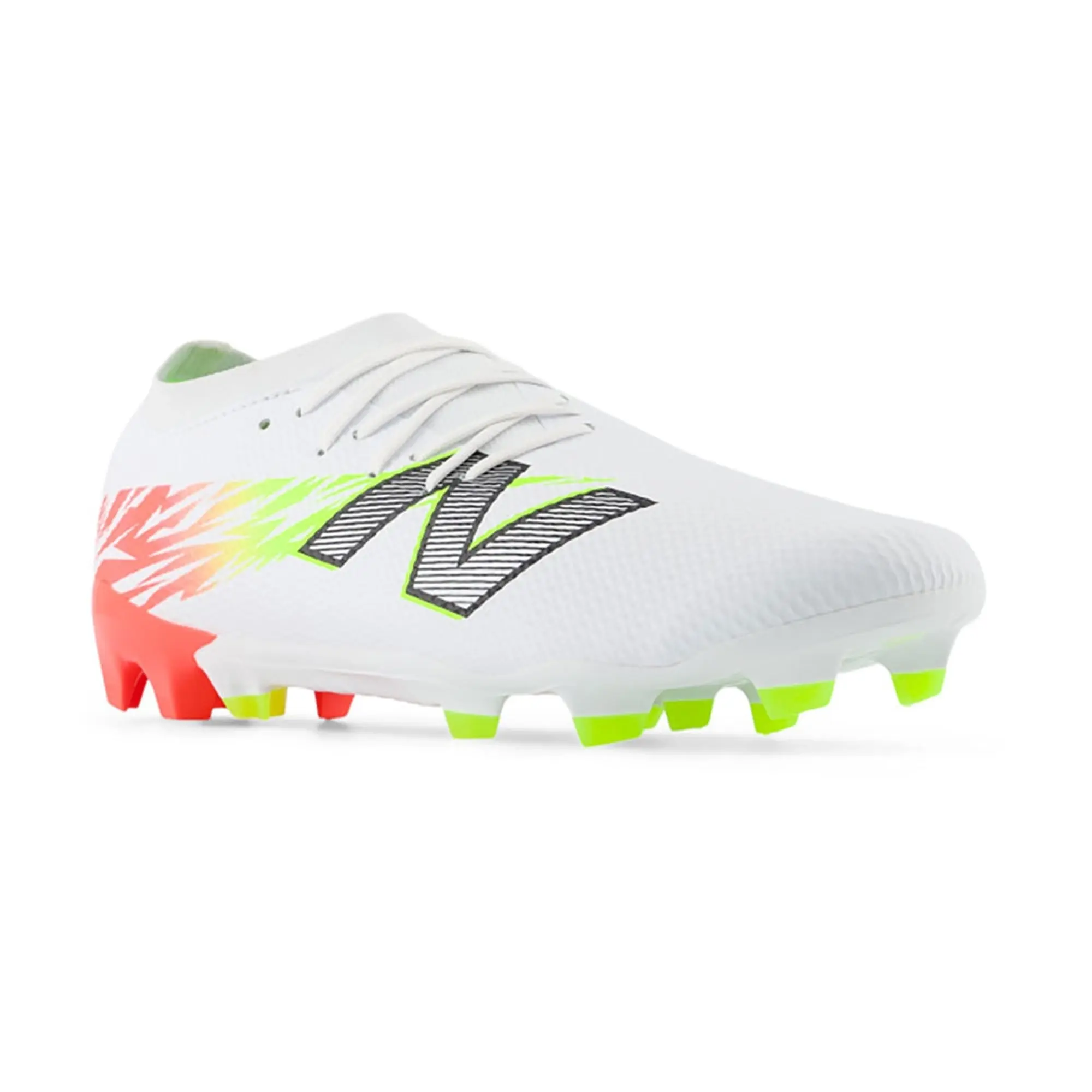 New Balance Furon V8 Team Fg Flash Point - White/Red/Silver - ['White']