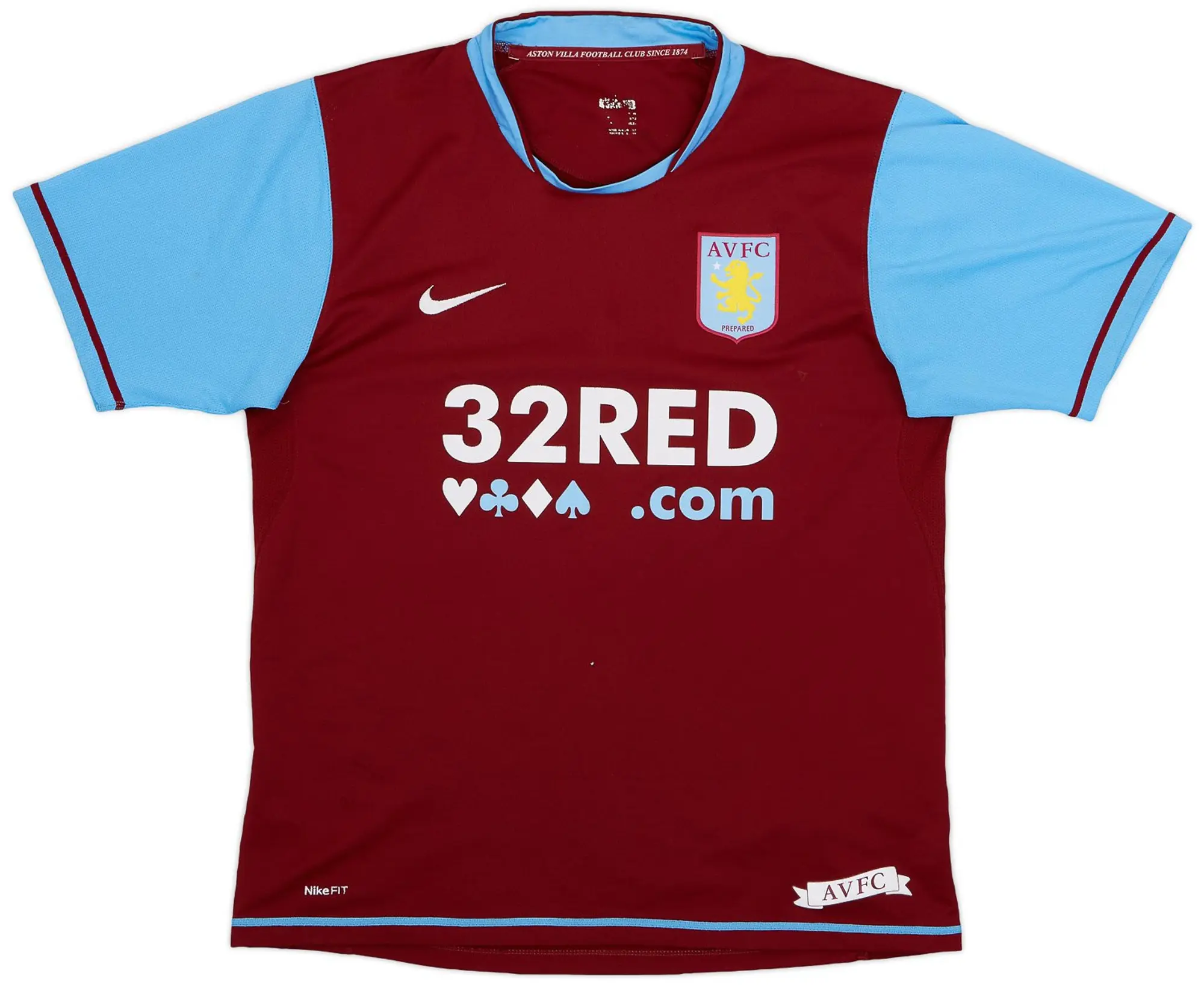 Nike 2007-08 Aston Villa Home Shirt Young #7 - 6/10 - (M)