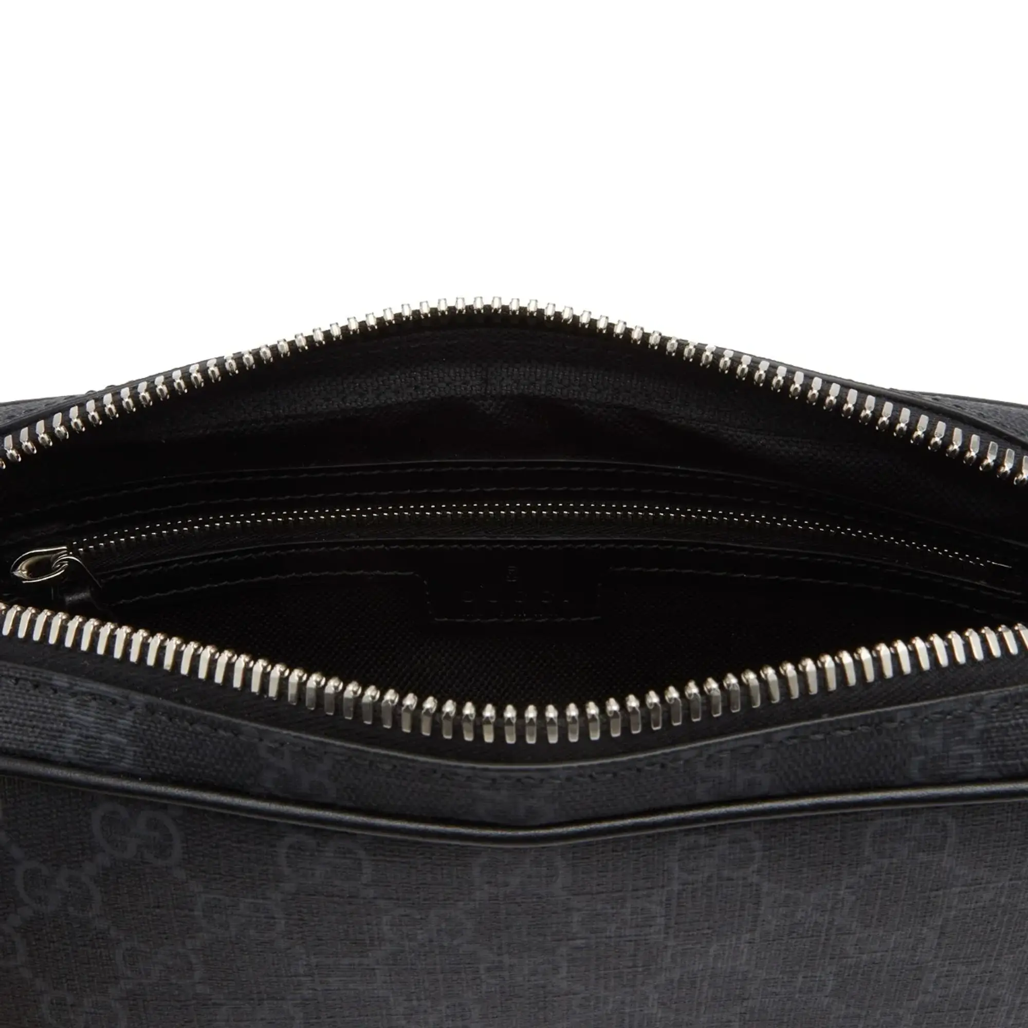 Gucci Men's GG Black Pouch with Strap