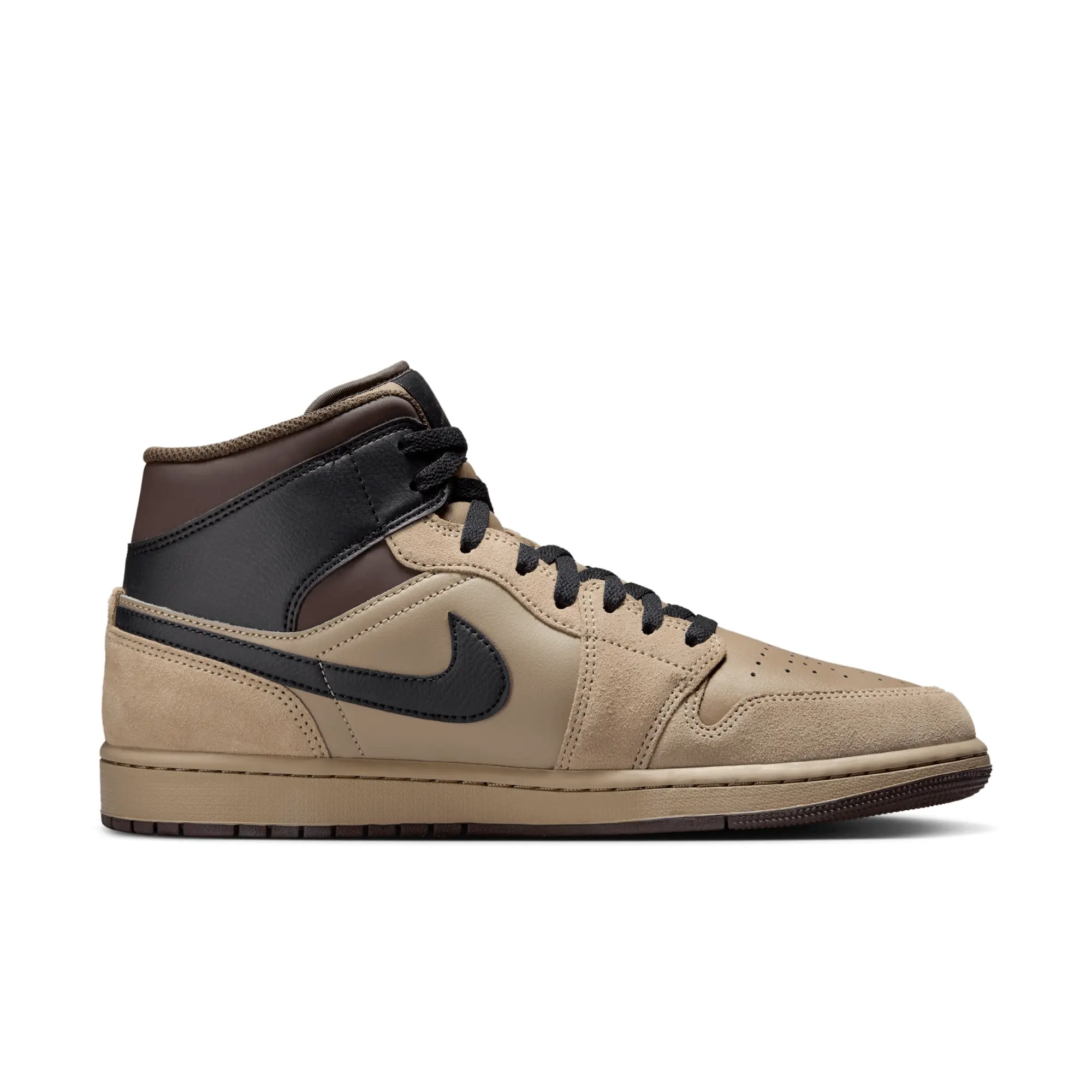 Nike Jordan Nike Air Jordan 1 Mid Men's Shoes - Brown