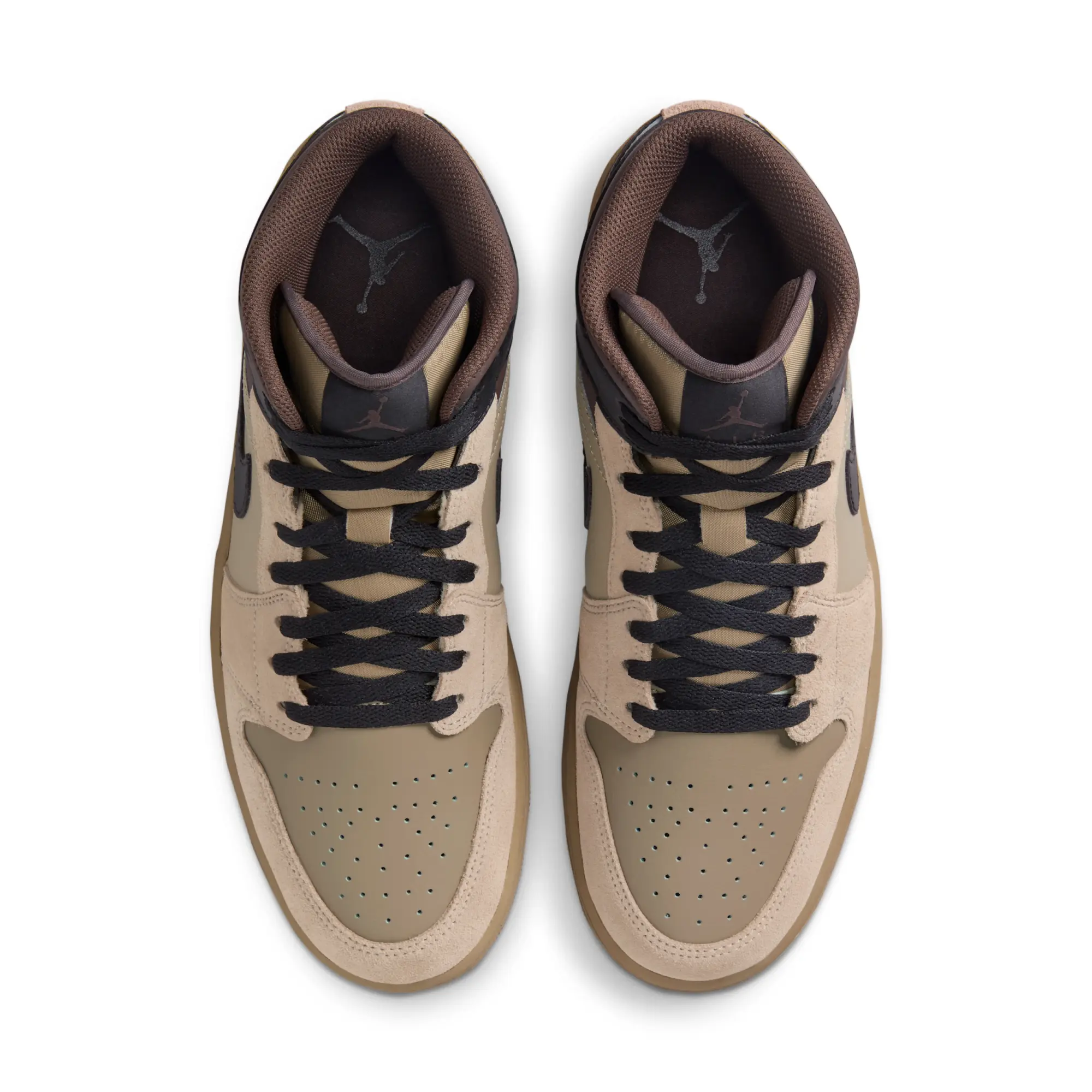 Nike Jordan Nike Air Jordan 1 Mid Men's Shoes - Brown
