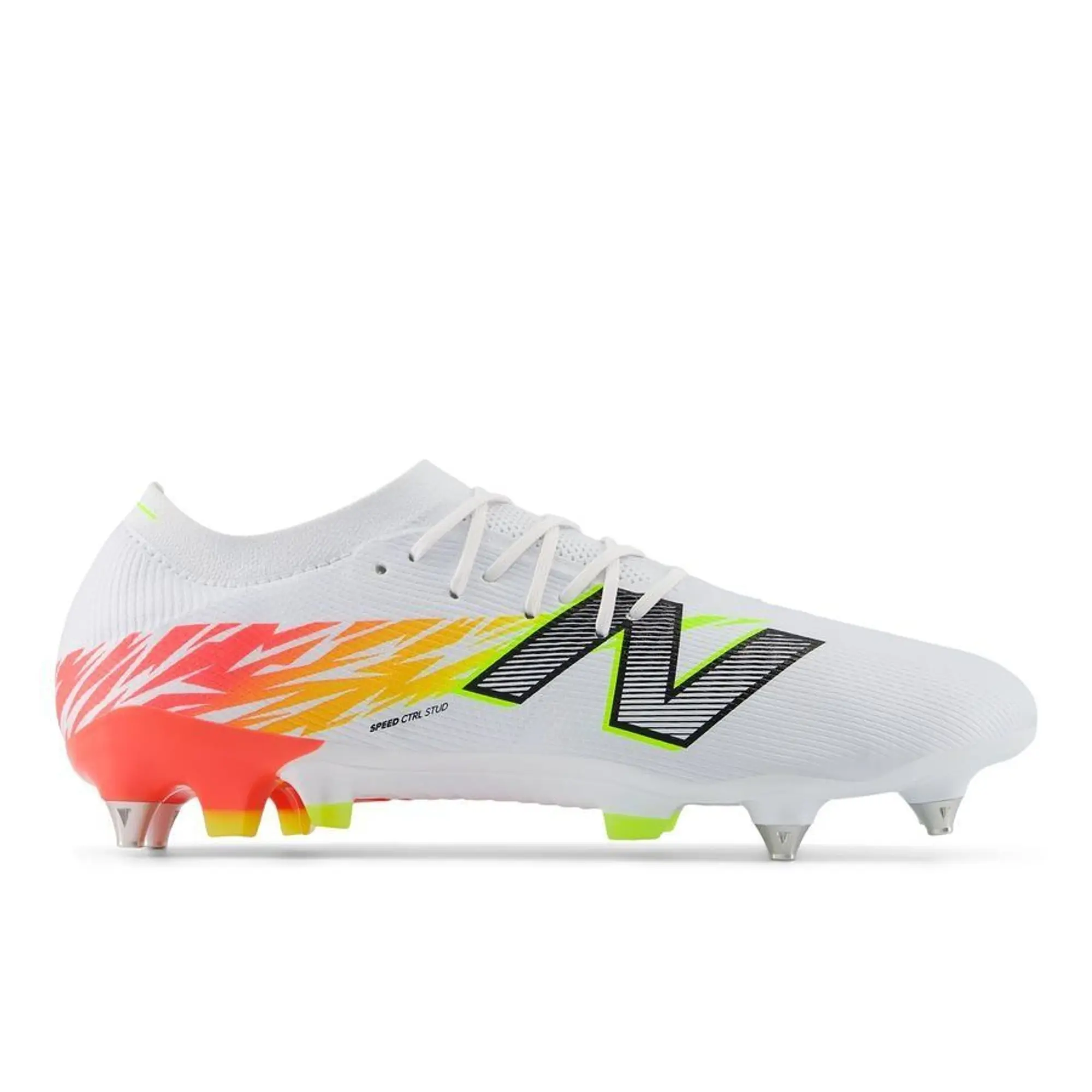 New Balance Furon V8 Elite SG White Energy Red Hi Lite Yellow