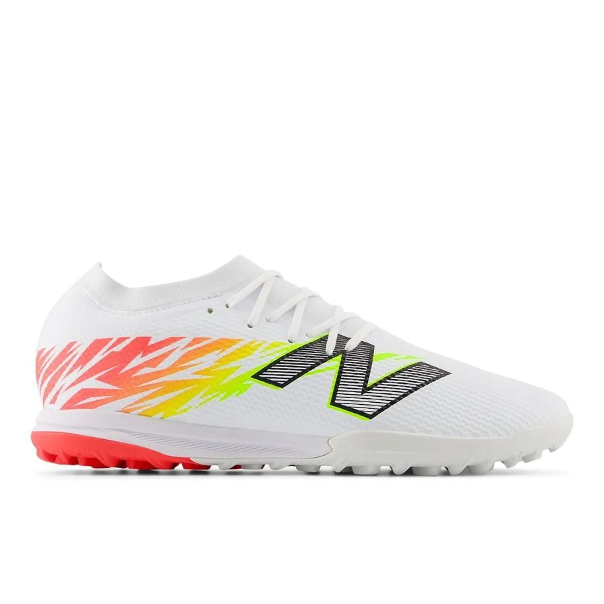 New Balance Furon V8 Team Tf Flash Point - White/Red/Silver - ['White']