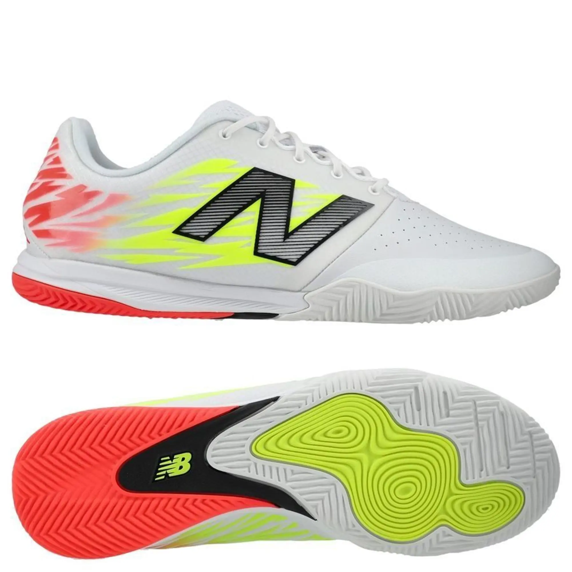 New Balance Unisex FURON PRO IN V8 in White/Red/Yellow/Black Synthetic