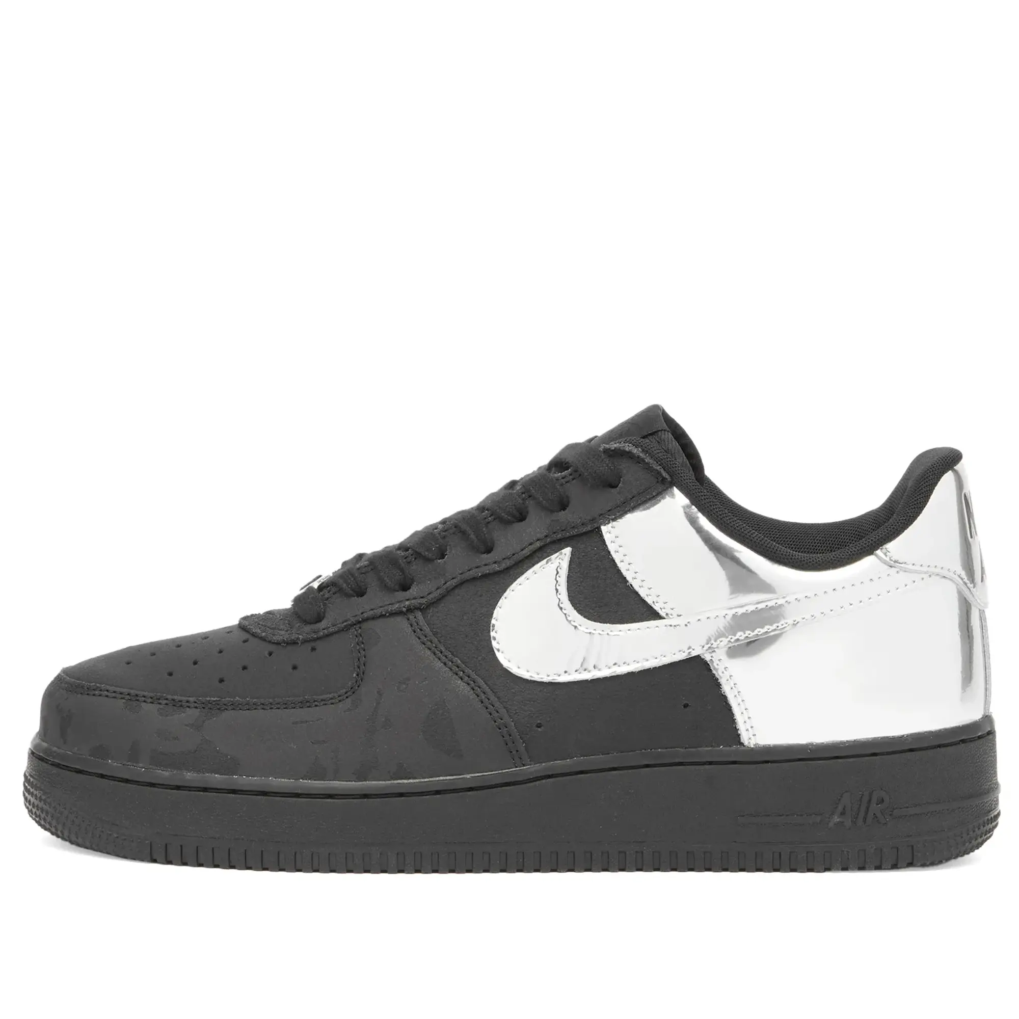 Nike Air Force 1 Low Retro Sneaker Black/Chrome