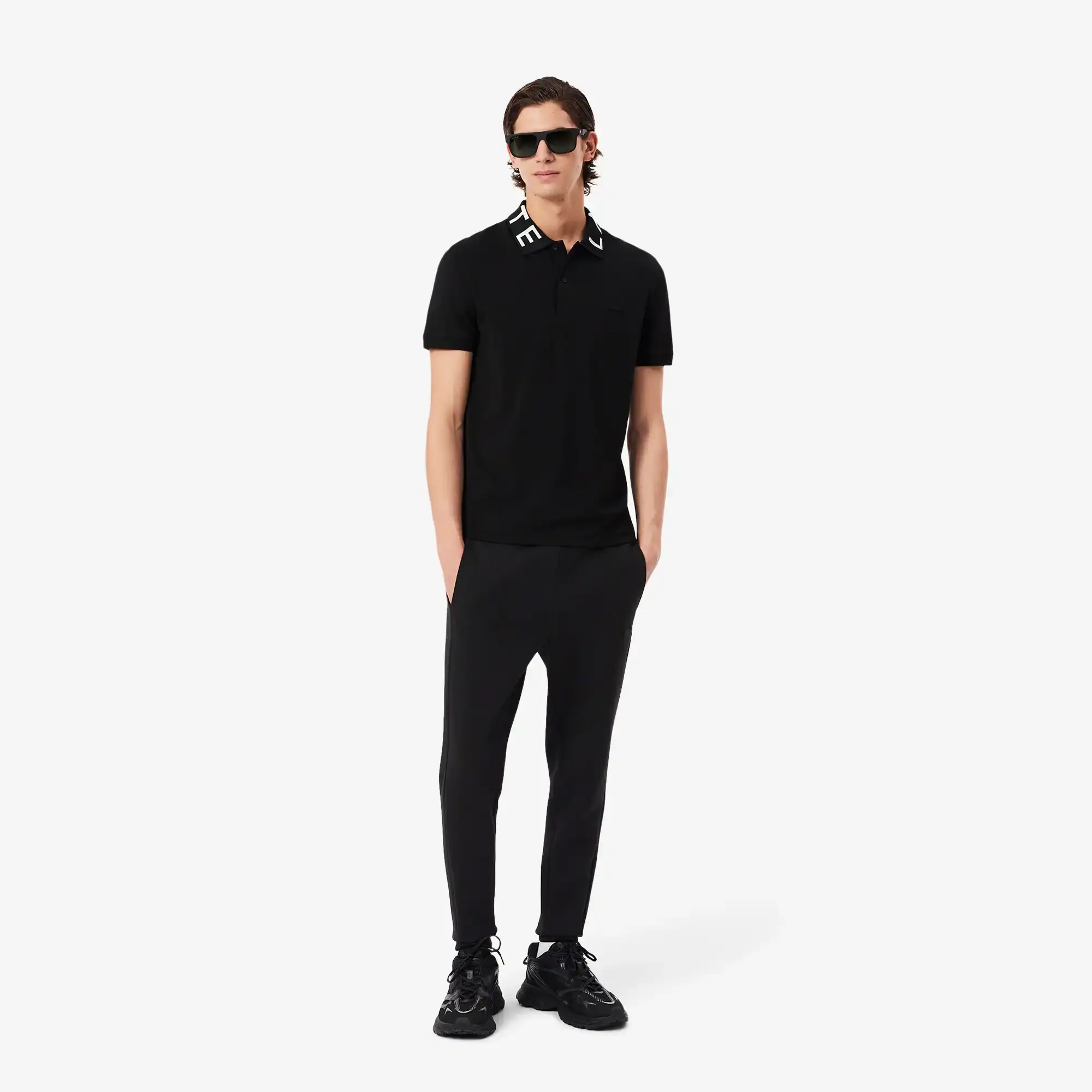 Lacoste Fitted Jersey Sweatpants - Black