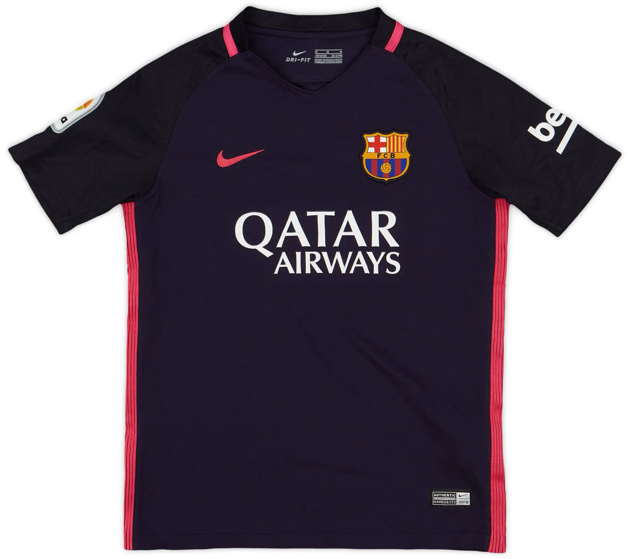 Nike 2016-17 Barcelona Away Shirt - 9/10 - (M.Boys)