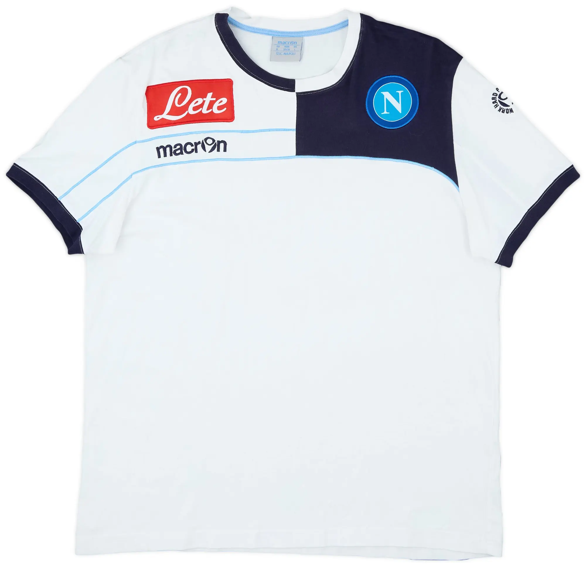 2011-12 Napoli Macron Cotton Tee - 8/10 - (XL)