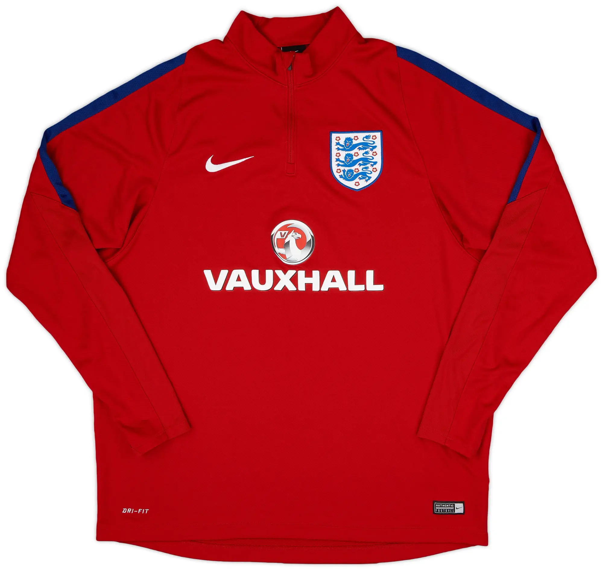2016-17 England Nike 1/4 Zip Training Top - 9/10 - (XL)